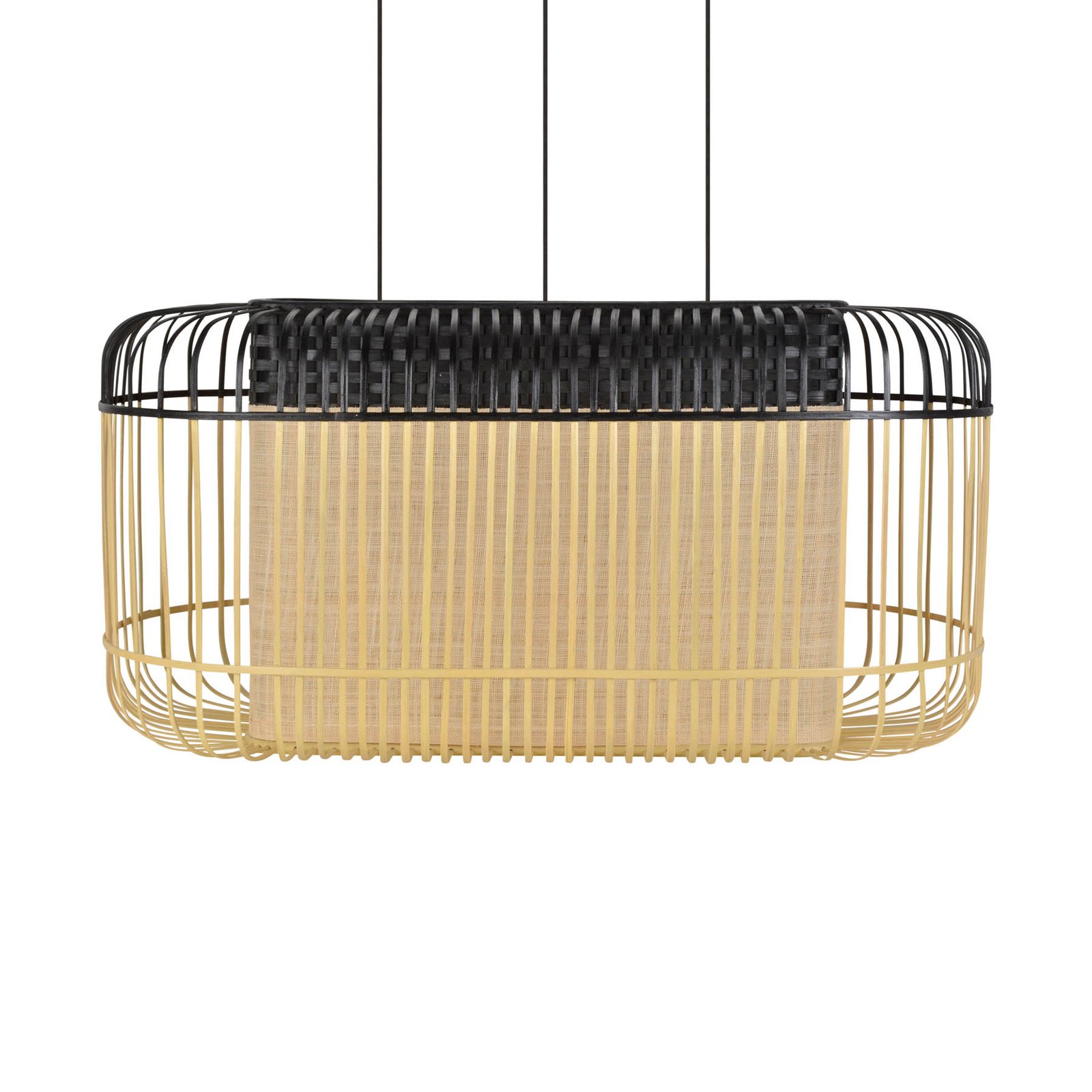 Forestier Bamboo oval XL Suspension noir/naturel