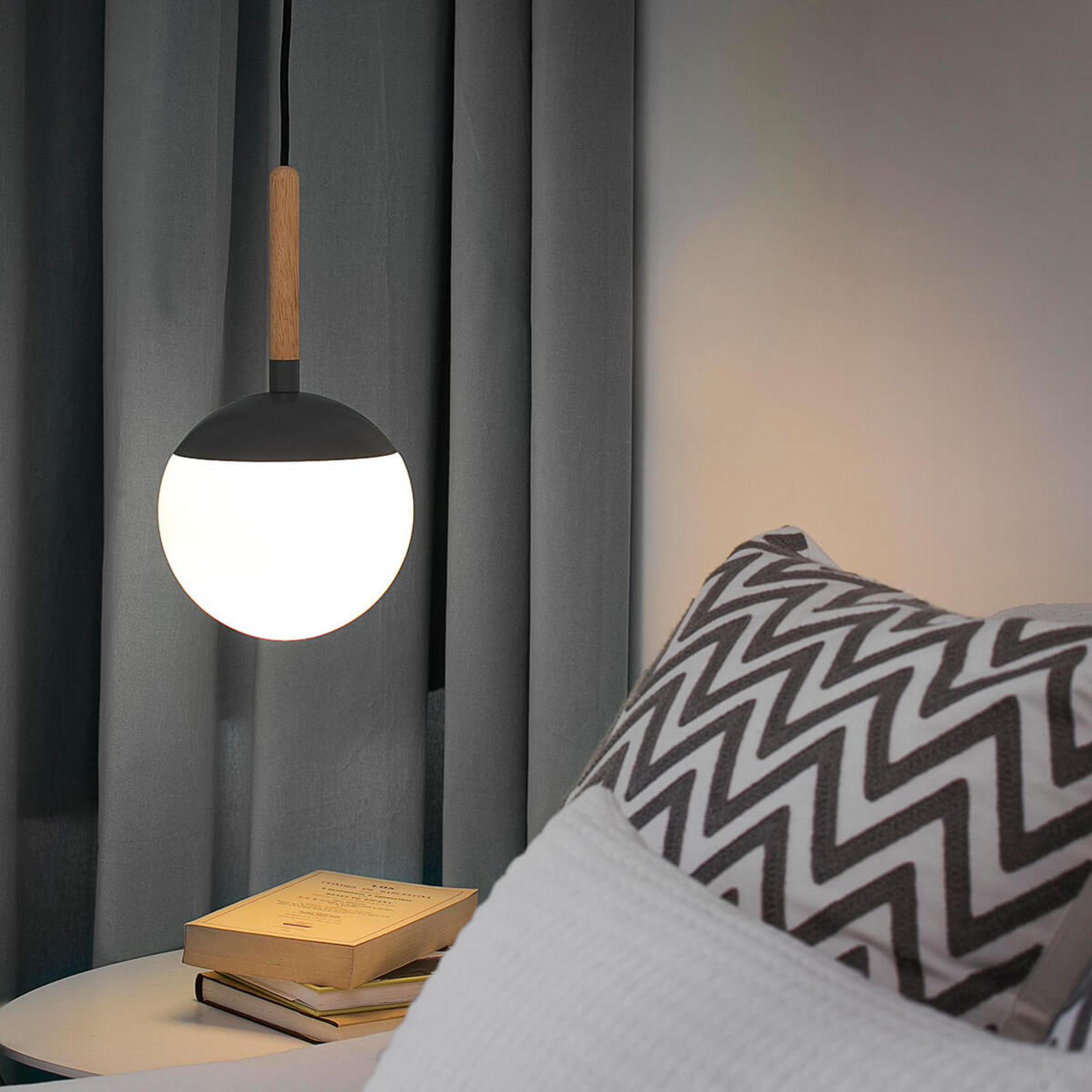 Metal element in dark grey - Mine hanging lamp