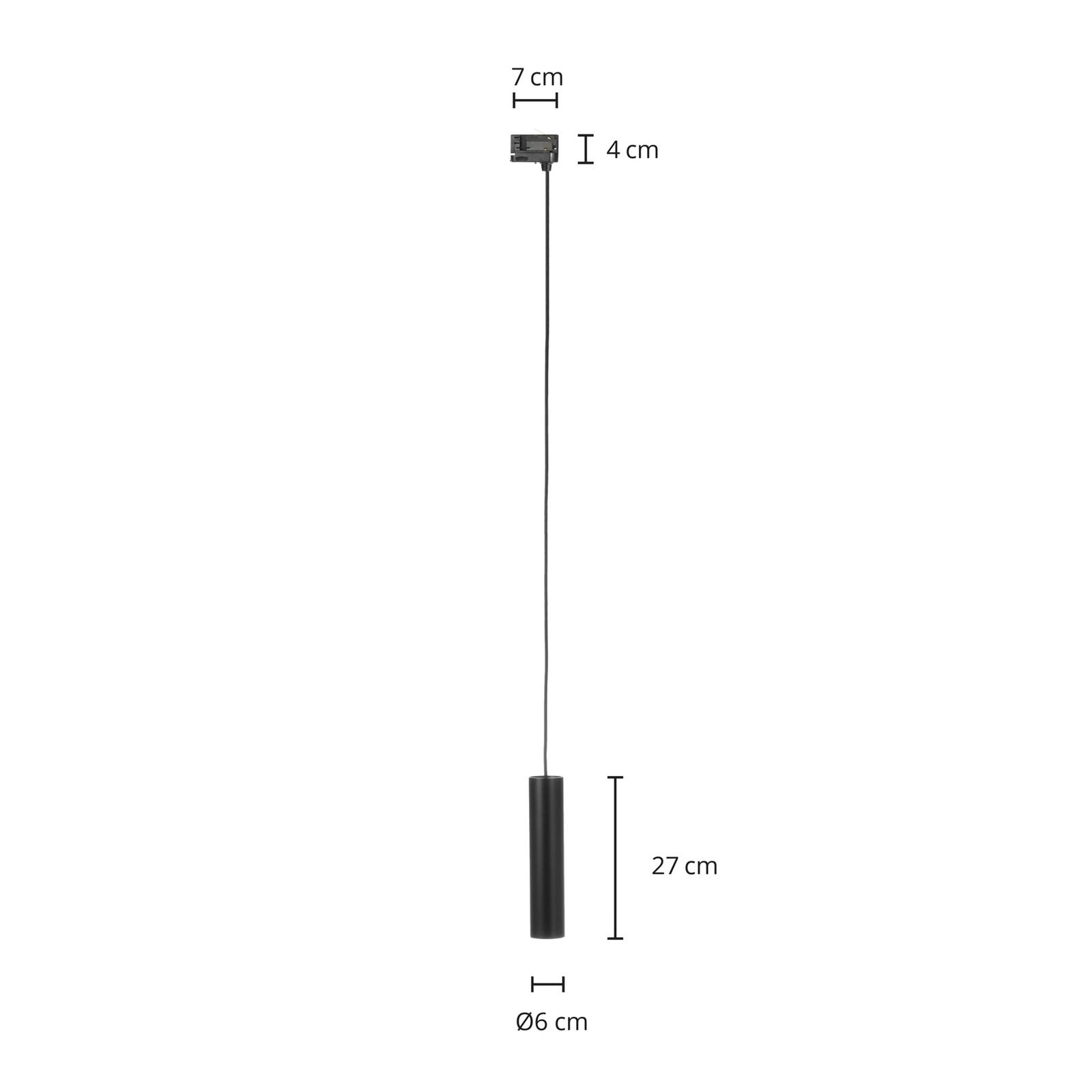 Arcchio Ejona skinne-pendel sort GU10 6/27cm