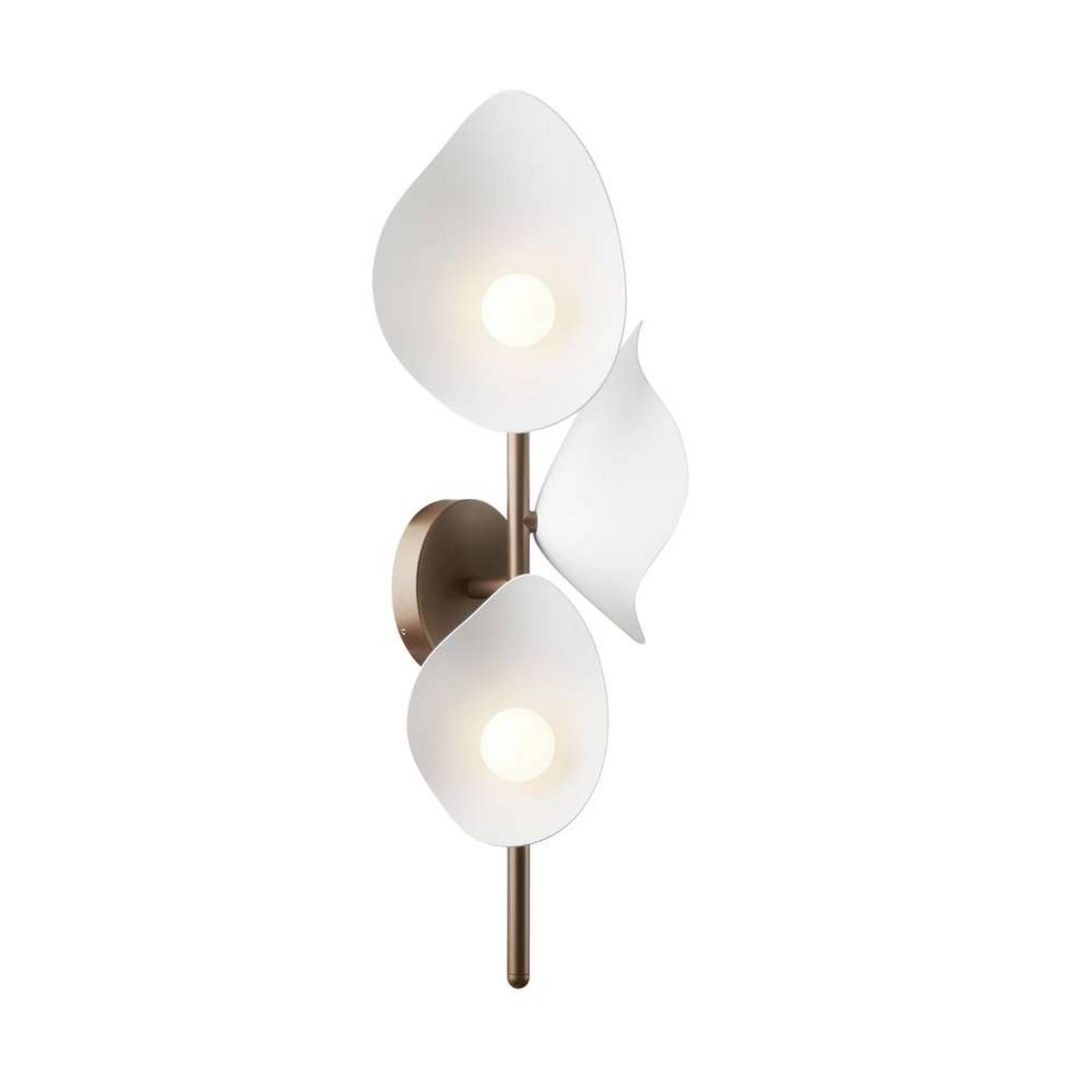 Nuura LED-Wandlampe Florii 3, Höhe 23 cm, bronze dunkel/weiß günstig online kaufen