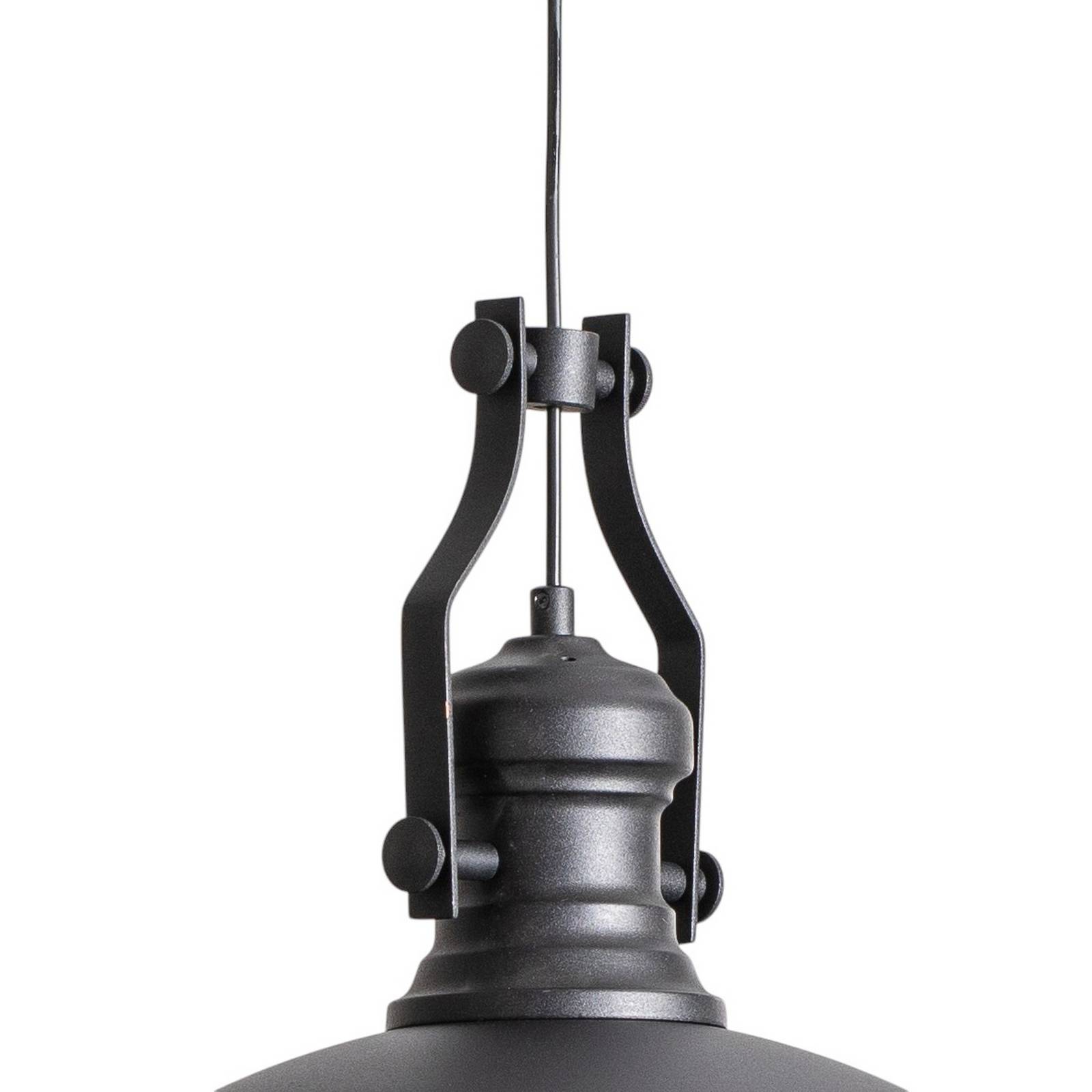 Lampa wisząca Fimda, czarna, Ø 41 cm, metal, E27