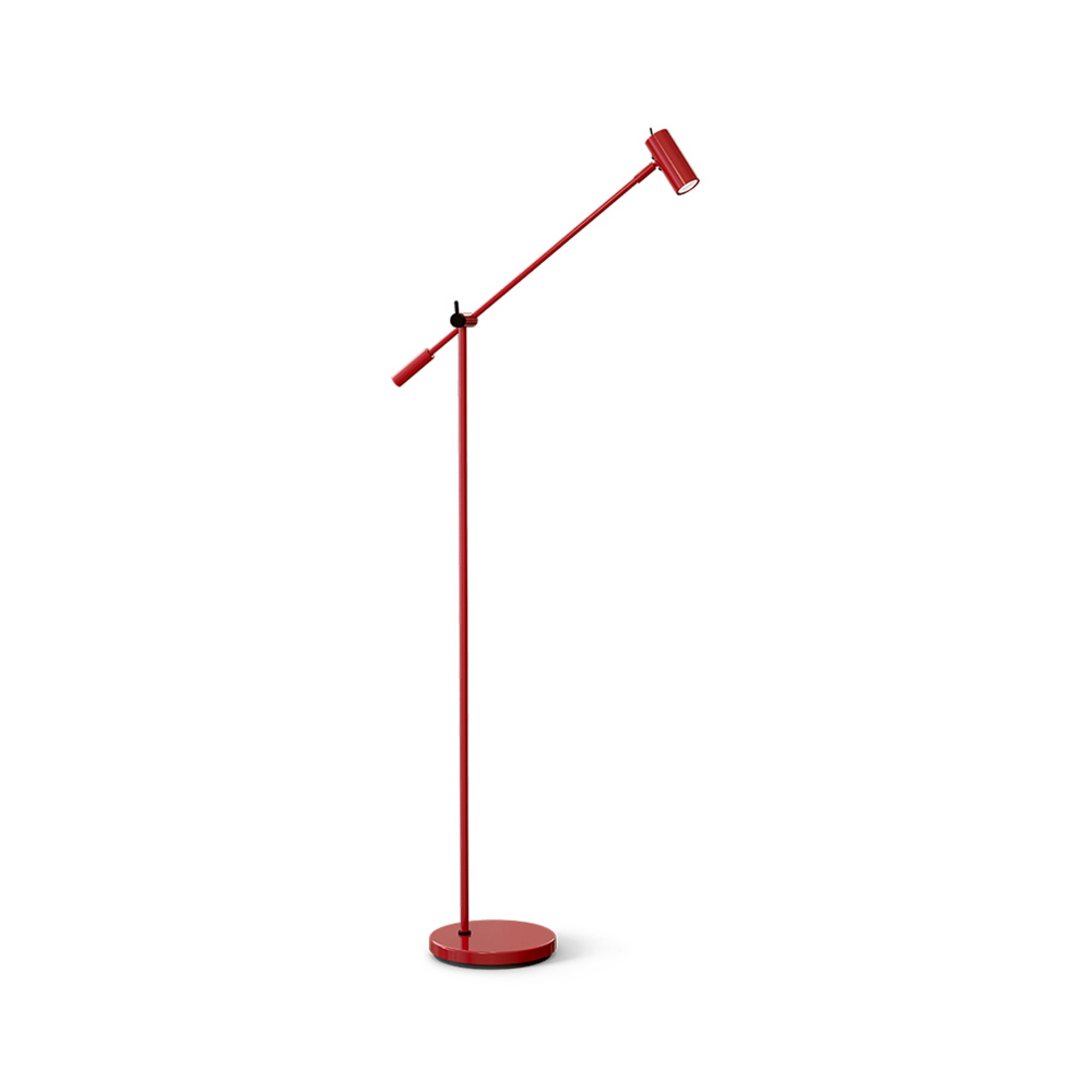 Cato Lampadaire Dim. Blank Ruby Rouge/Mat Noir - Belid