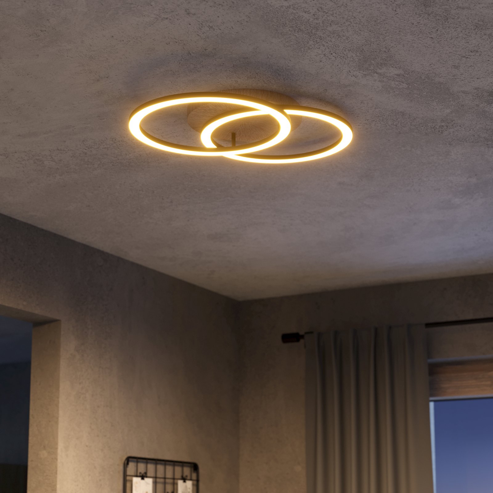 EGLO connect Smart-LED-Deckenlampe Lomaltas-Z, 58cm, 4400lm