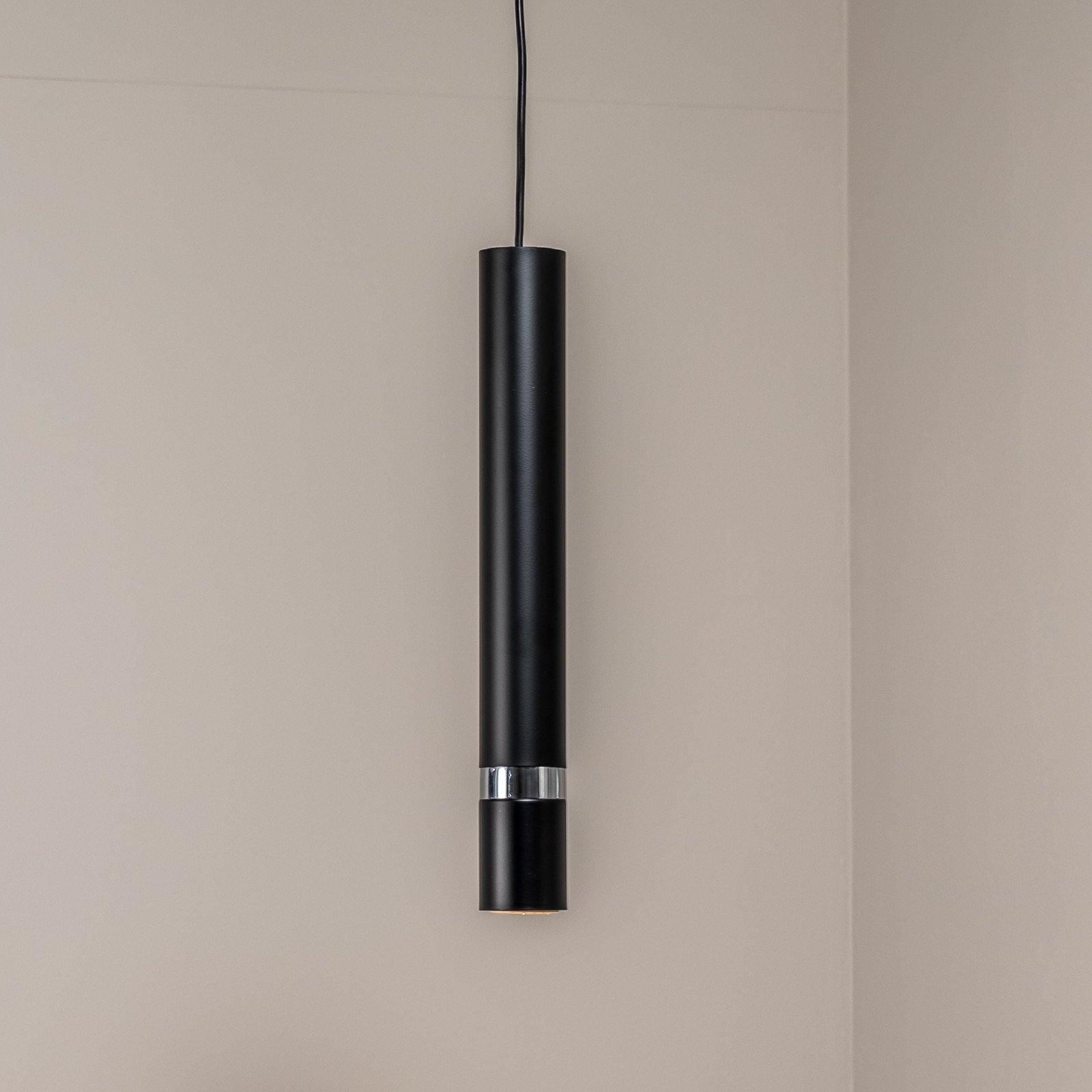 Eko-Light Lampă suspendată Joker negru/argintiu 1 bec - Camera de zi / sufragerie - modern - negru argintiu - Metal