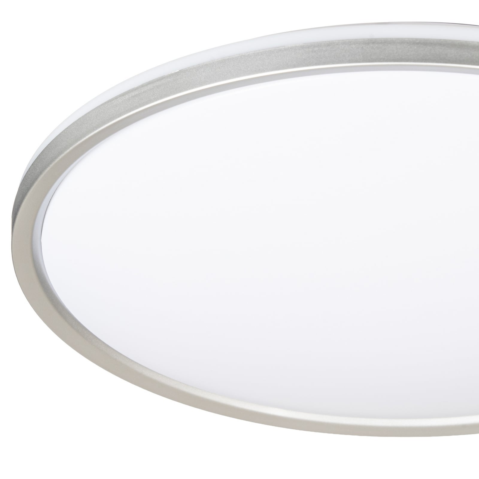 Plafón LED Lindby Edmund, plateado, Ø 39 cm, CCT, IP44 Plafón LED Lindby Edmund, plateado, Ø 39 cm, CCT, IP44