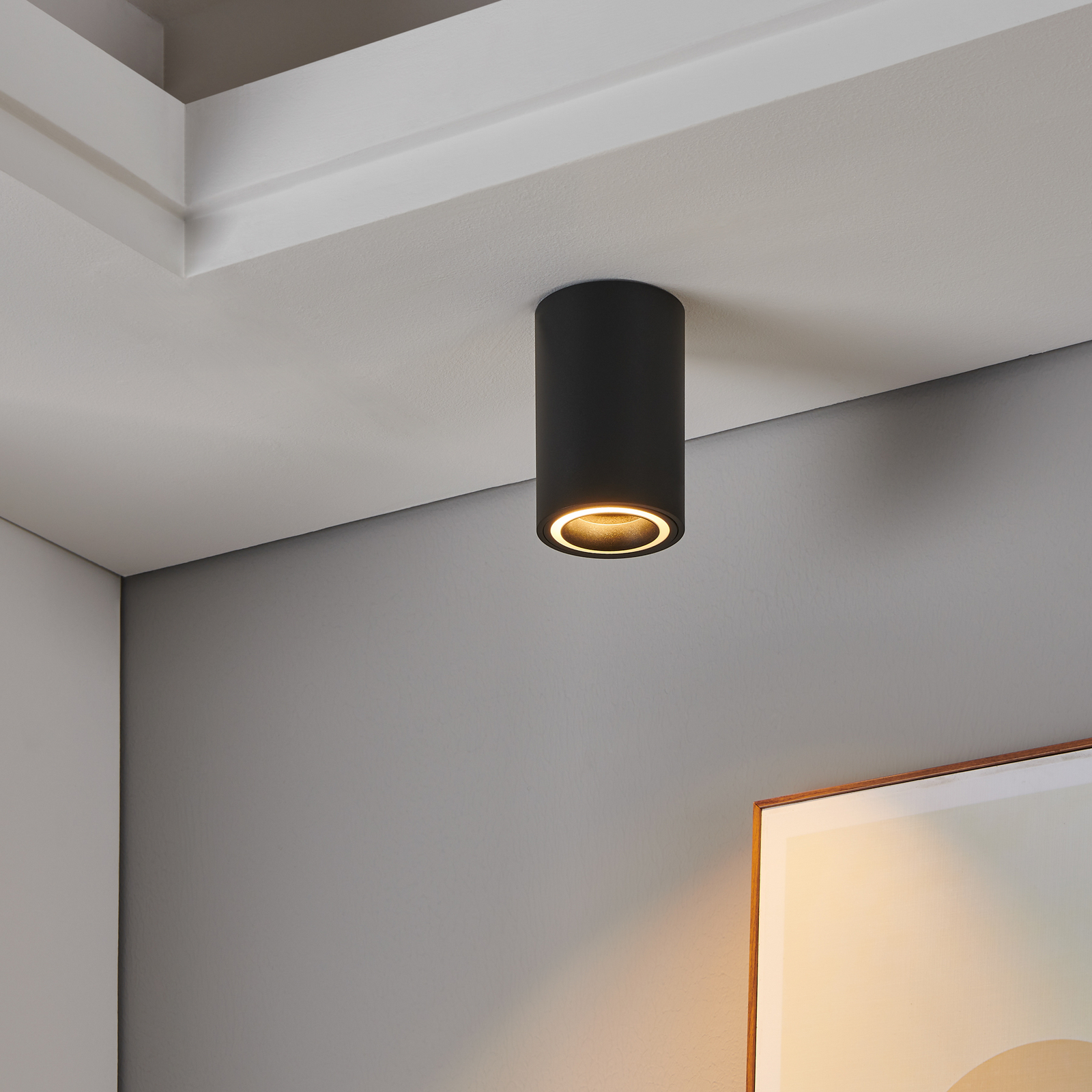 Έξυπνο φωτιστικό οροφής LED ZIG Carosso-Z, μαύρο, CCT, RGB Έξυπνο φωτιστικό οροφής LED ZIG Carosso-Z, μαύρο, CCT, RGB