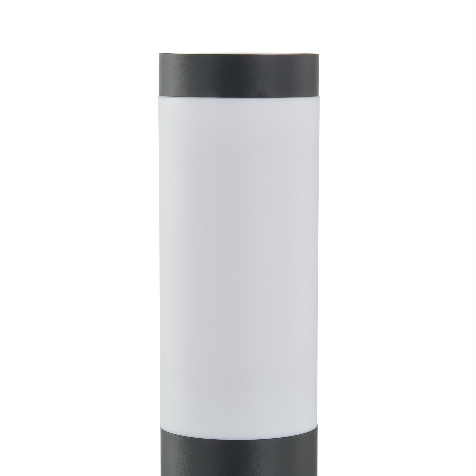 Podstavná lampa Lindby Statius, čierna, nerezová oceľ, 45 cm