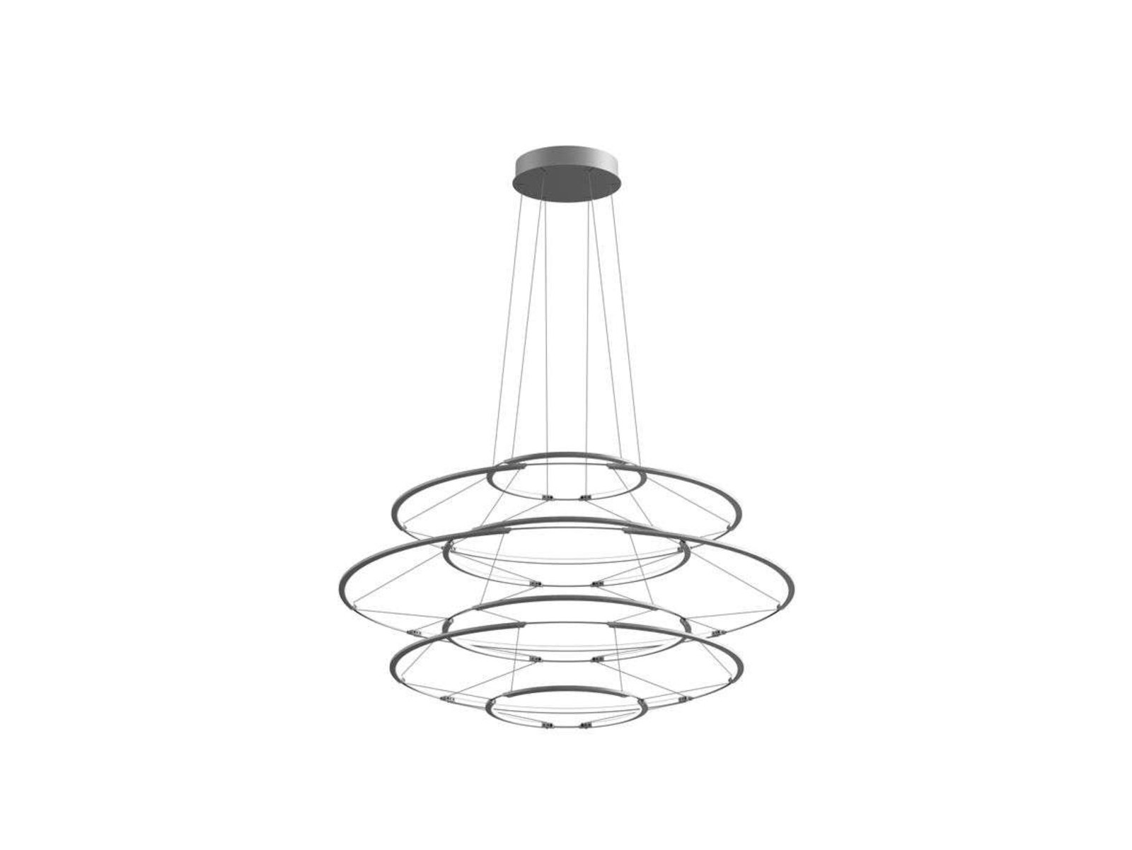 Drop 7 Lampada a Sospensione Satin Silver - Nemo Lighting