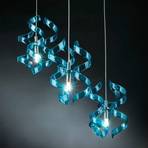 Fascinating hanging light Blue three-bulb