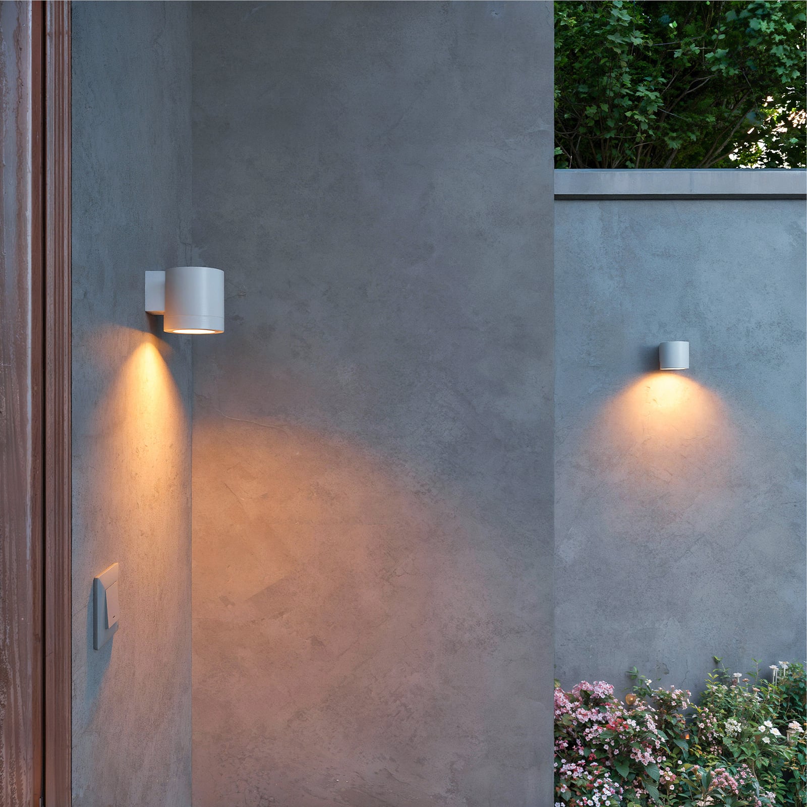 Philips Fylx kültéri fali lámpa, fehér, fém, IP44, GU10