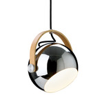 DC hanglamp, chroomkleurig, Ø 18 cm, metaal - Halo Design