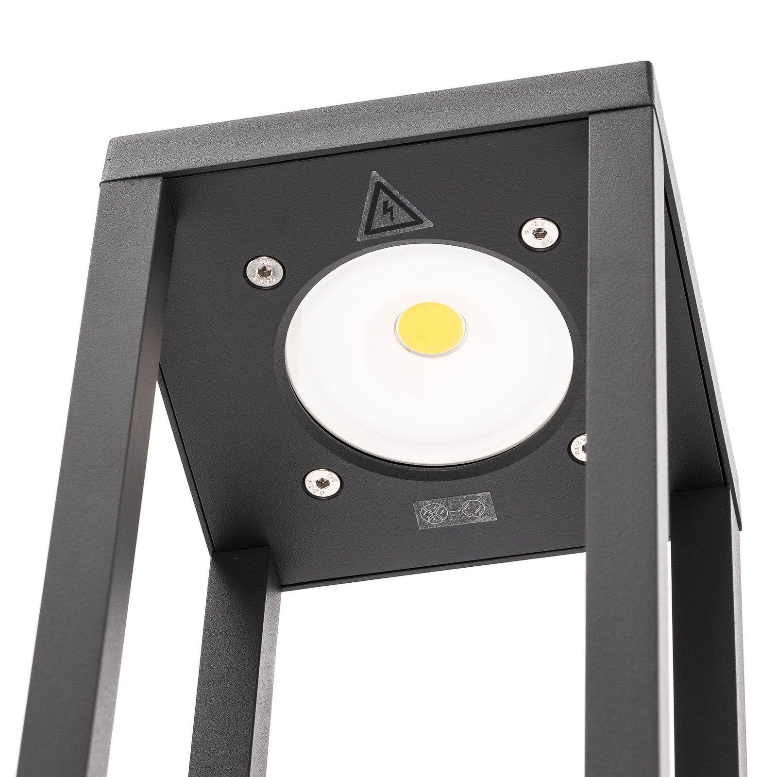 Sobremuro LED Carlota gris oscuro, 50 cm