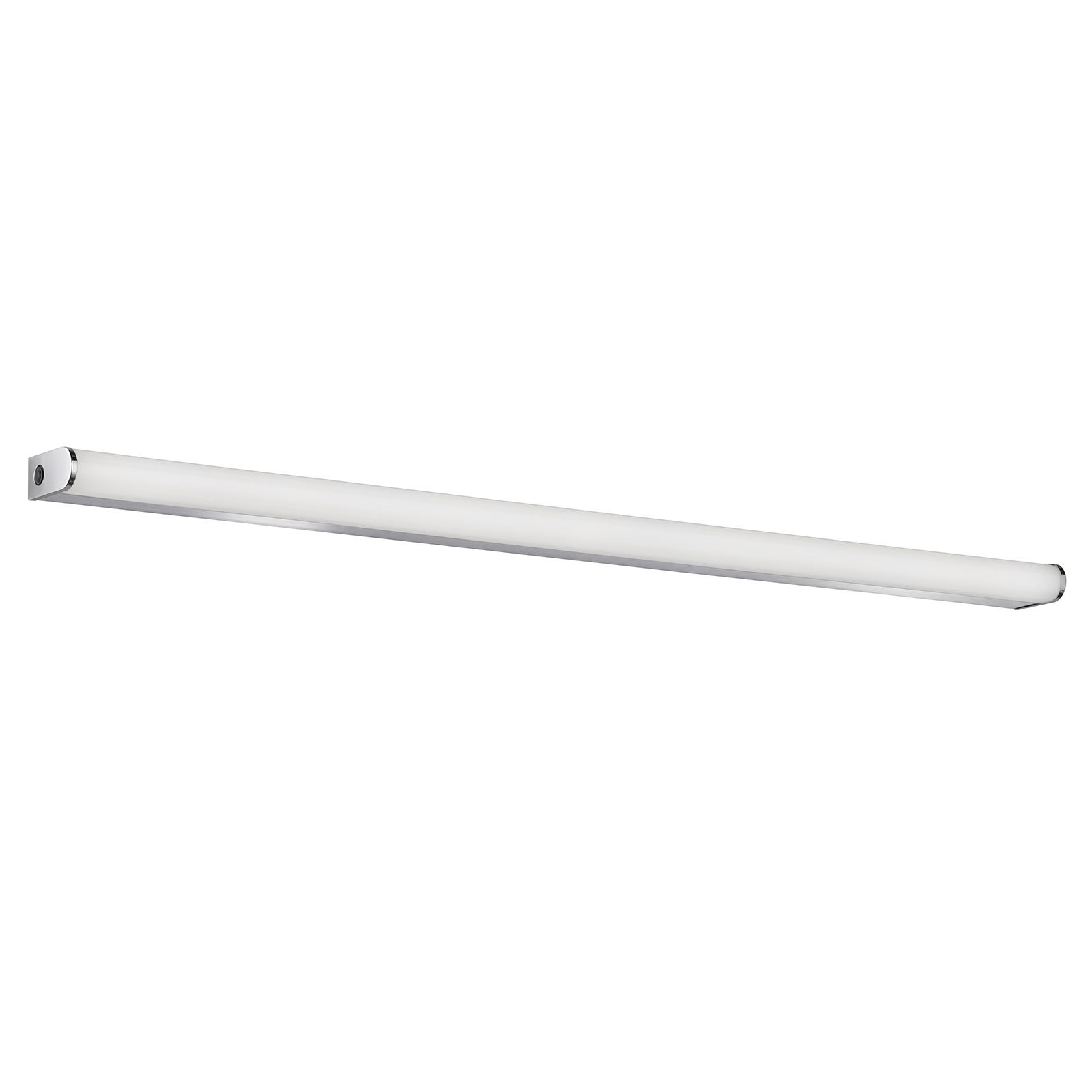Fischer & Honsel Baabe LED wall light, chrome, for Bathroom, metal, acrylic, 15 W, energy efficiency: A+, W: 110 cm, H: 3.7 cm