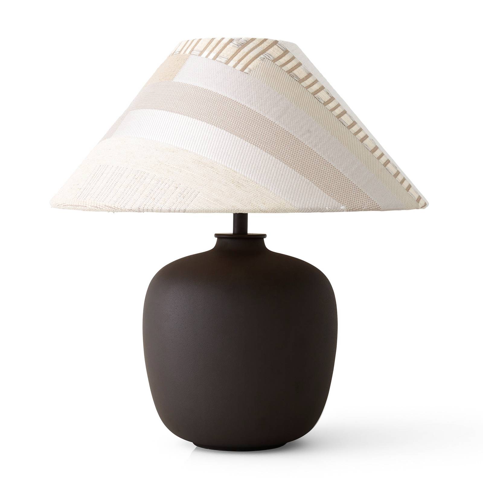 Audo Torso LED-bordlampe brun/krem/beige 37 cm