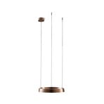 Edge Round LED-Hängelampe, rosegold, Ø40cm, CCT - Light-Point