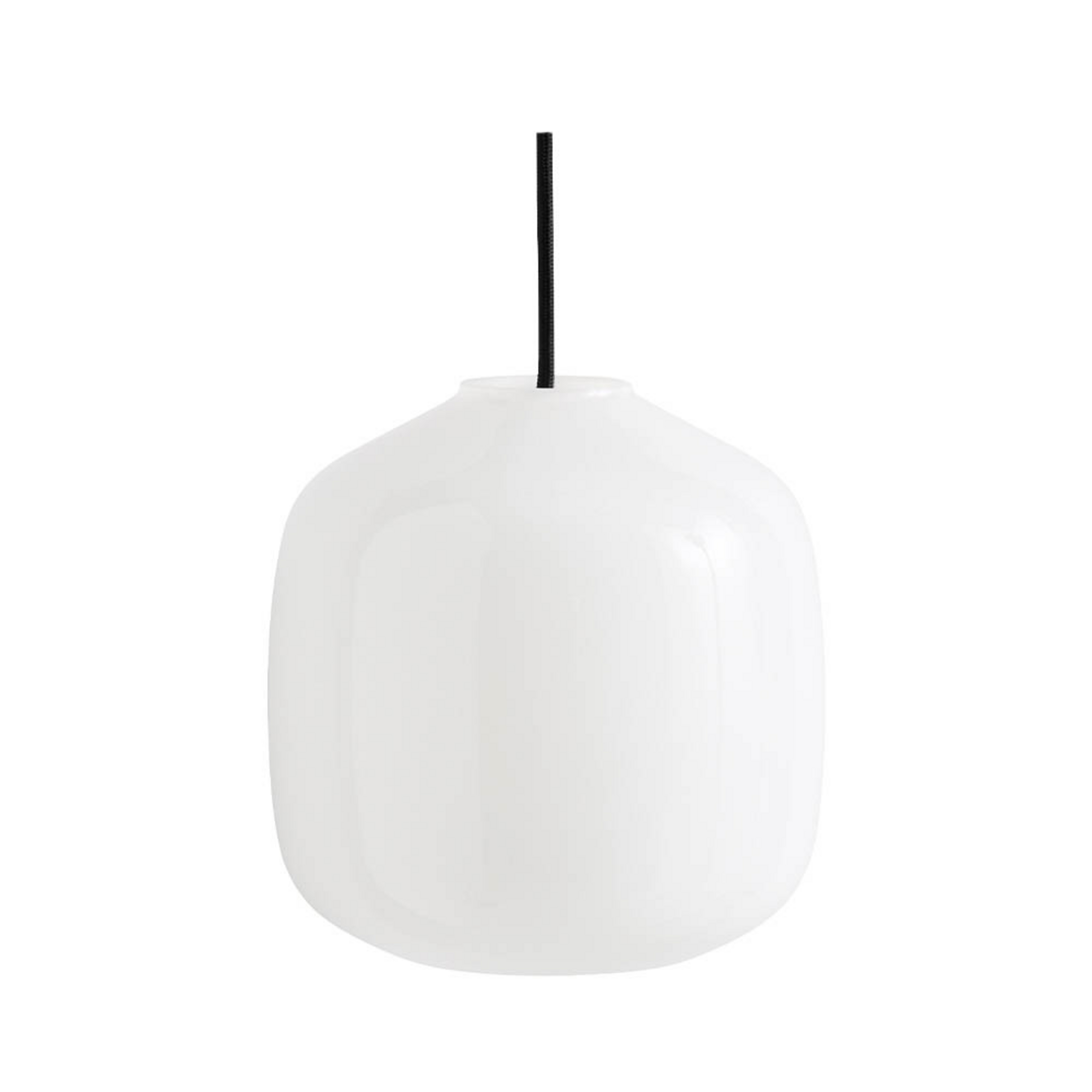 Buoy Glass 200 Pendelleuchte Opal/Soft-Black - Hay