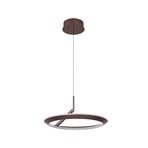 Eldra LED hanglamp, Ø 55 cm, CCT, koffiebruin - Lucande