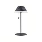 Lampa stołowa LED Ilvi, czarna, aluminium, Ø 17,5 cm