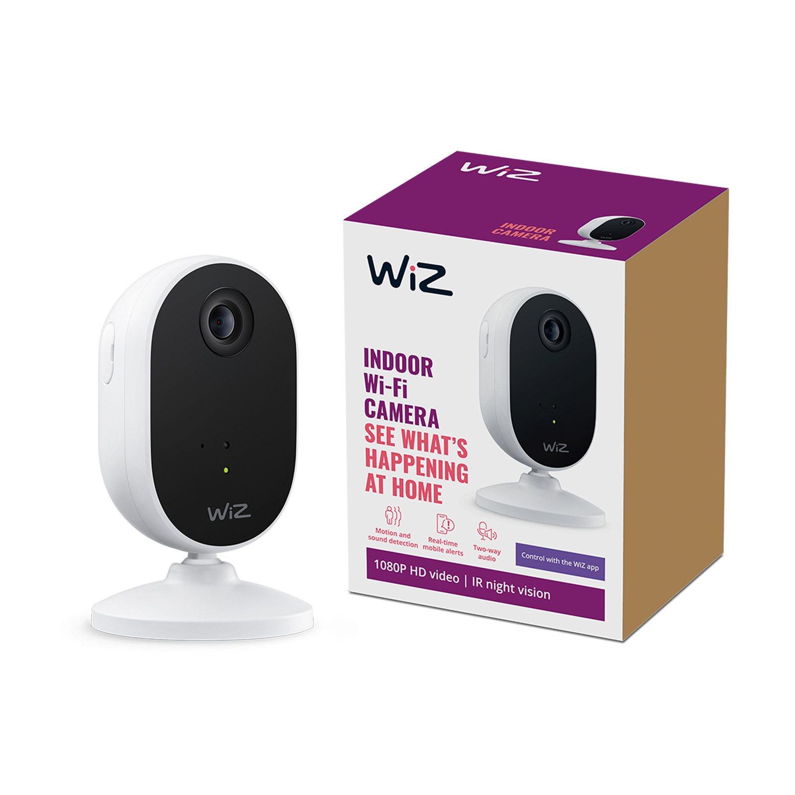 WiZ beltéri biztonsági kamera Wi-Fi-vel