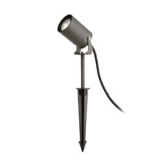 Maapealne spikker Spiky, Ø 6 cm, hall, pöörlev, IP65, GU10