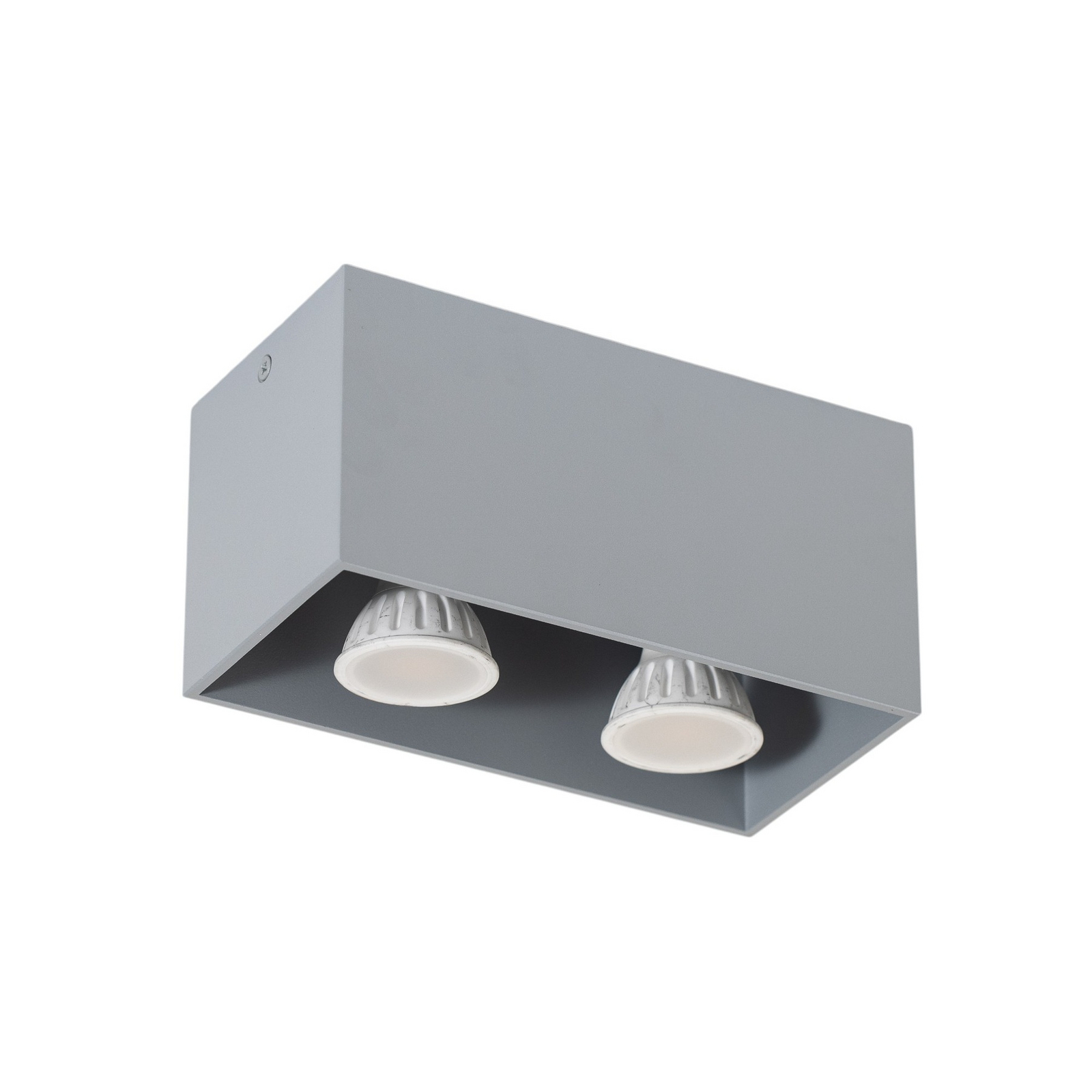 Ara Maxi aluminium ceiling light 2-bulb grey