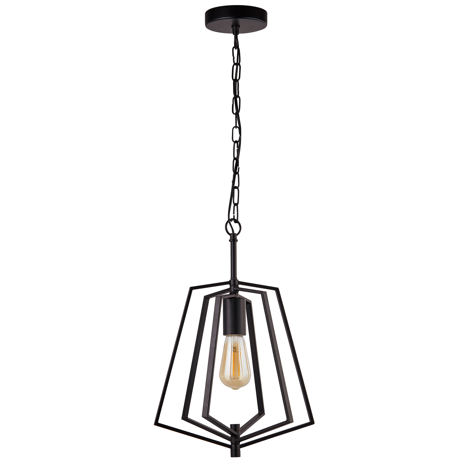 Hanglamp Slinky, 1-lamp, zwart mat