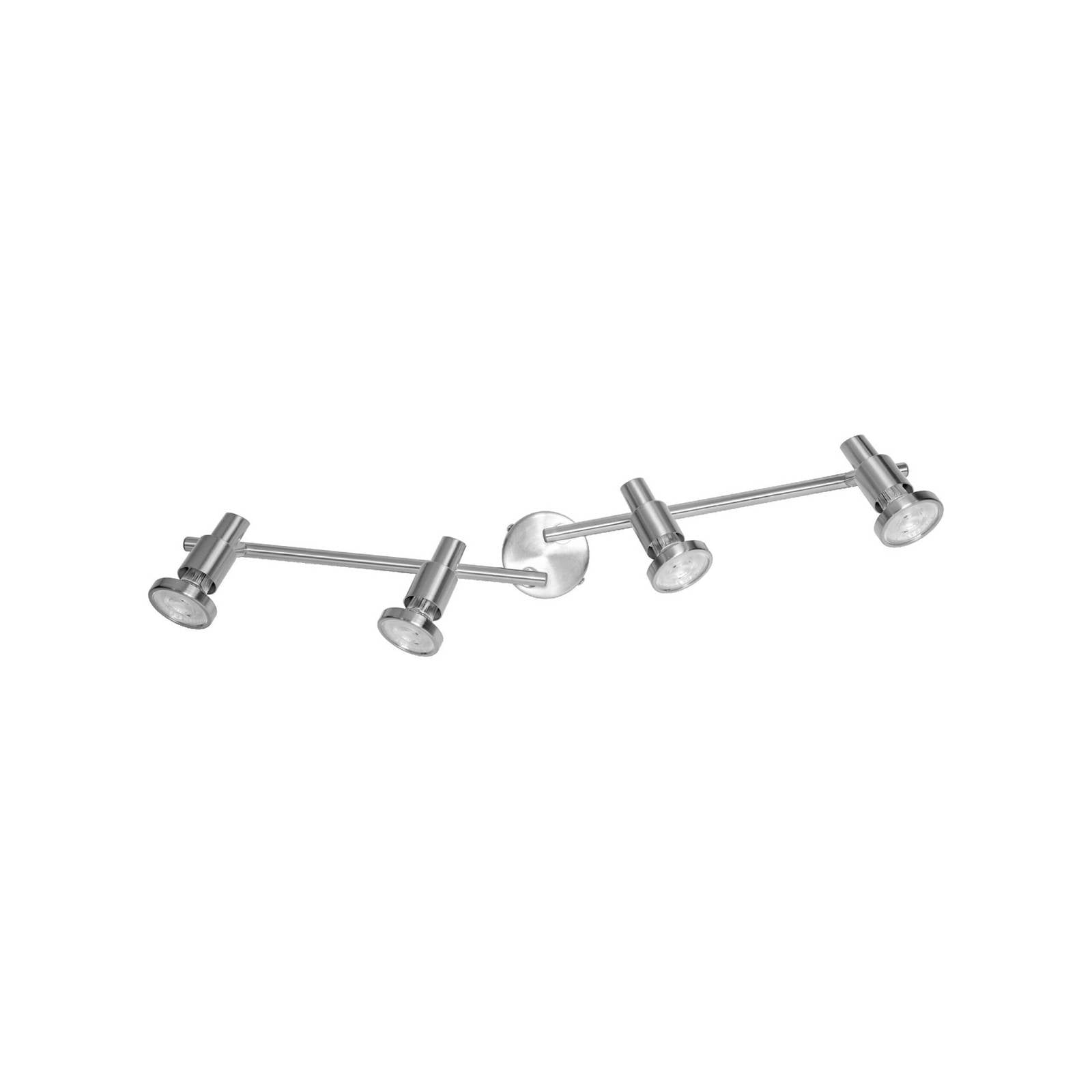 OSRAM Deckenstrahler, silber, Metall 4-flg. GU10-LED 2.700 K