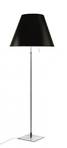 Costanza Lampadar cu Dimmer Aluminium cu Liquorice Black - Luceplan