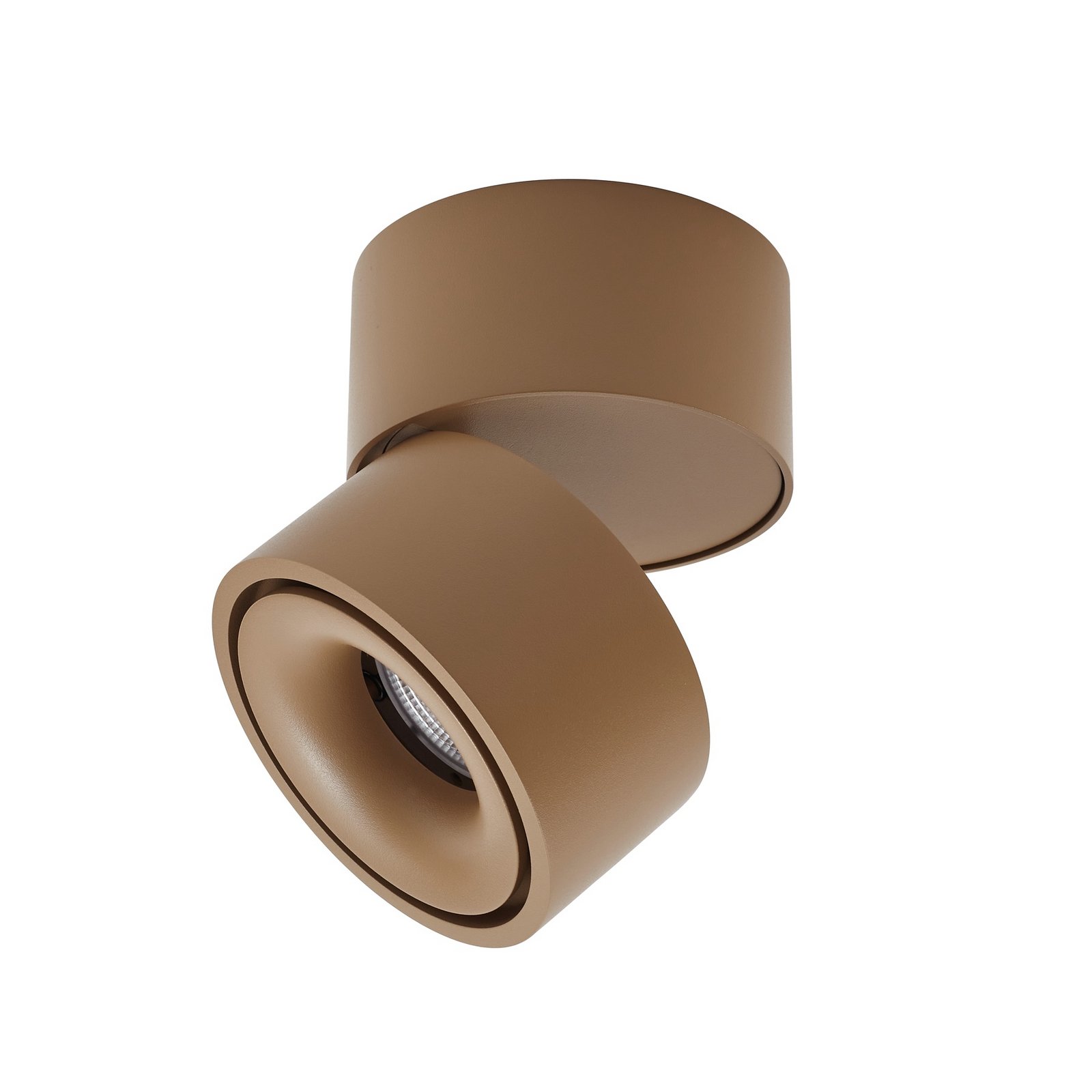 Spot pour plafond LED Arcchio, marron, à 1 lampe, 8,9 W