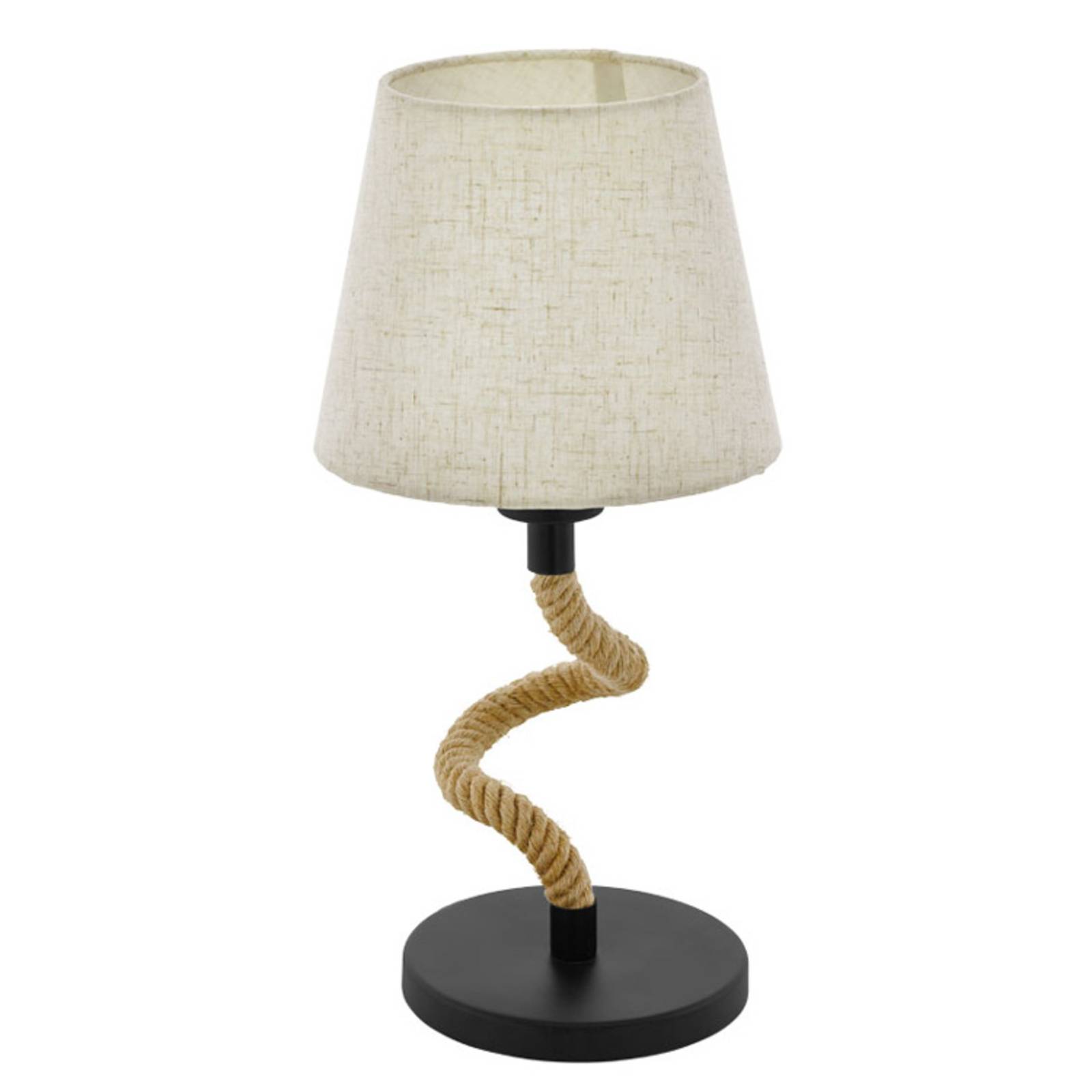 EGLO Rampside stolní lampa, lanko, textilní stínidlo