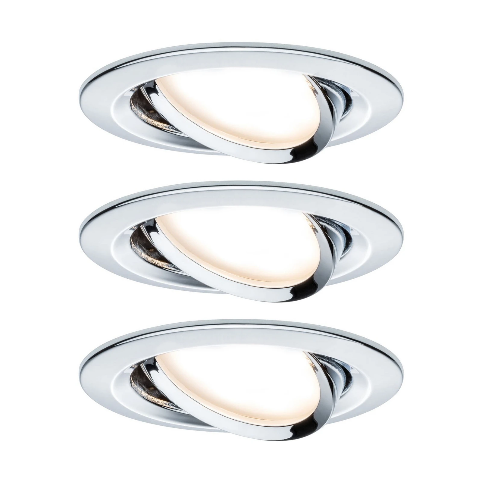 Paulmann Coin Slim LED süvistatud kroomitud timmitav 3 ühikut