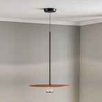 Vibia Flat lampă susp. LED 1 bec Ø 55cm teracotă