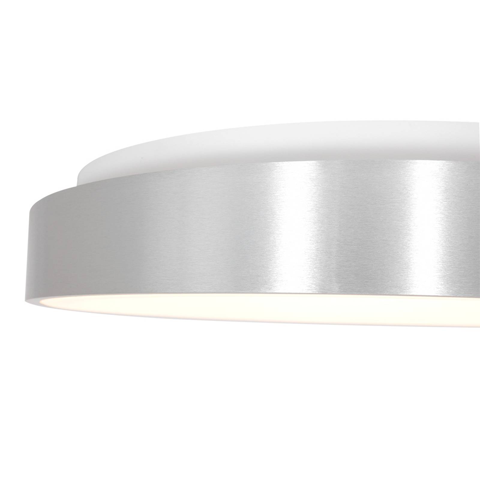 Lampa sufitowa LED Ringlede 2,700 K Ø 48 cm srebrna