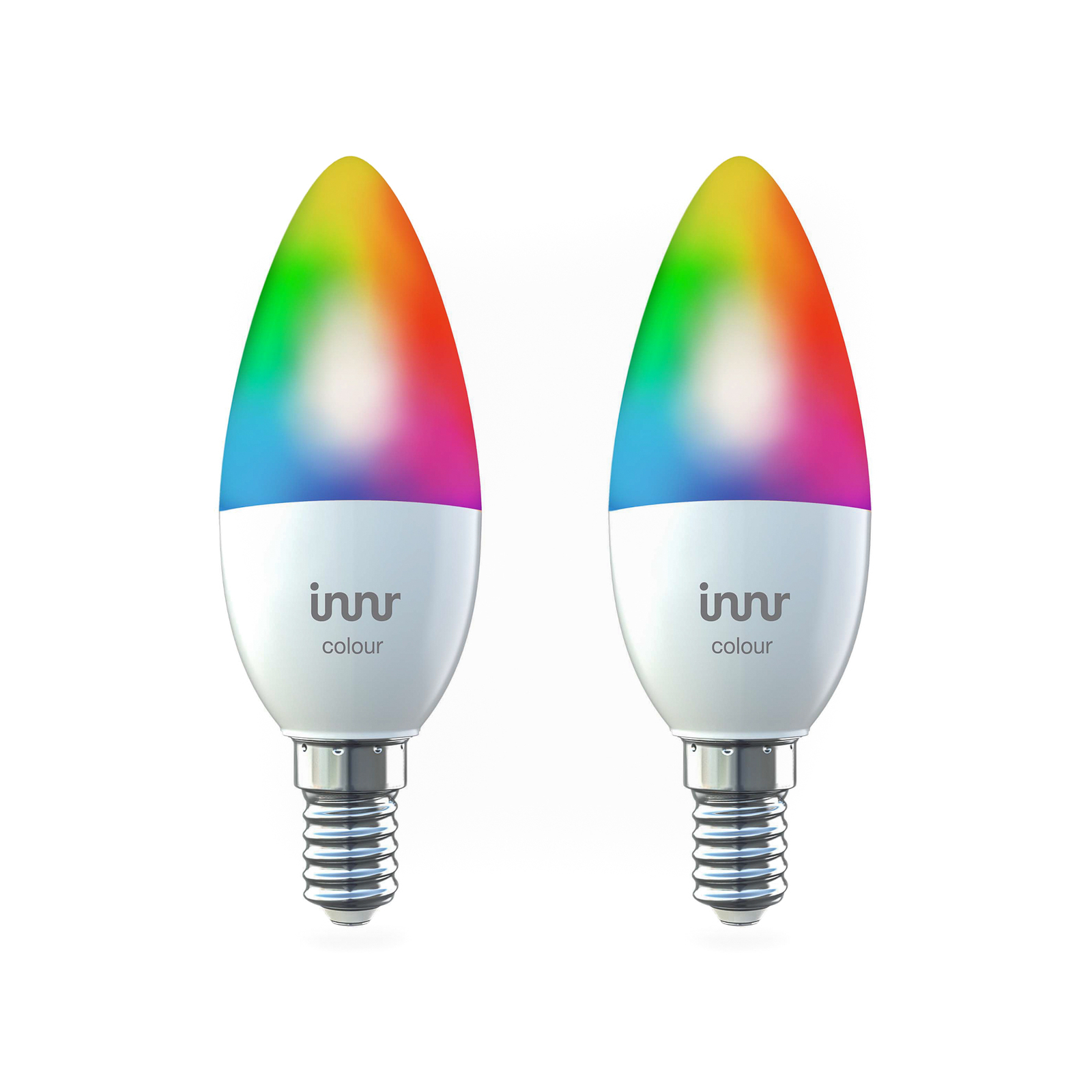 Innr-LED-lamppu Smart Candle Colour E14 4,9W 2 kpl