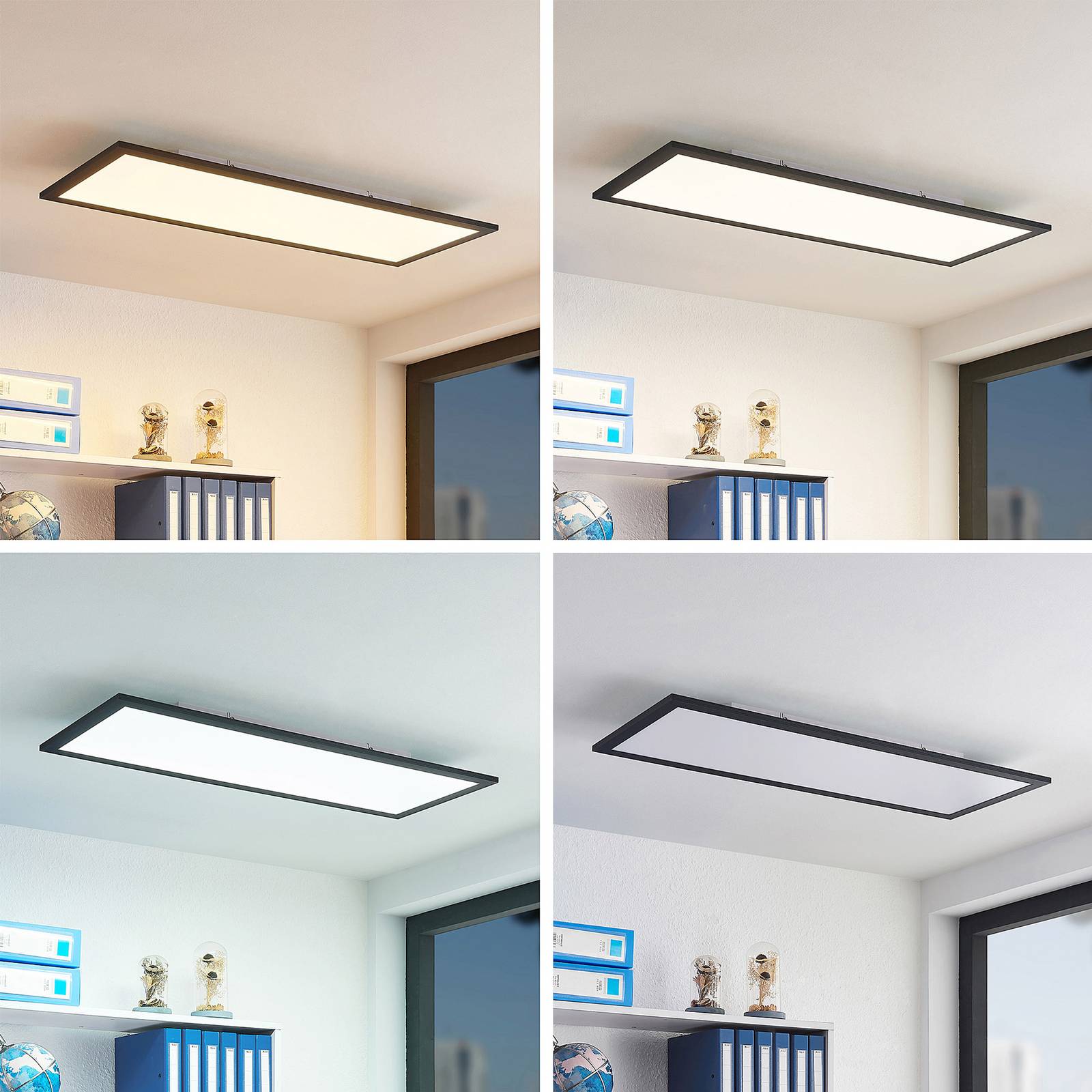 Photos - Chandelier / Lamp Lindby Nelios LED ceiling light, CCT 80 x 30 cm 