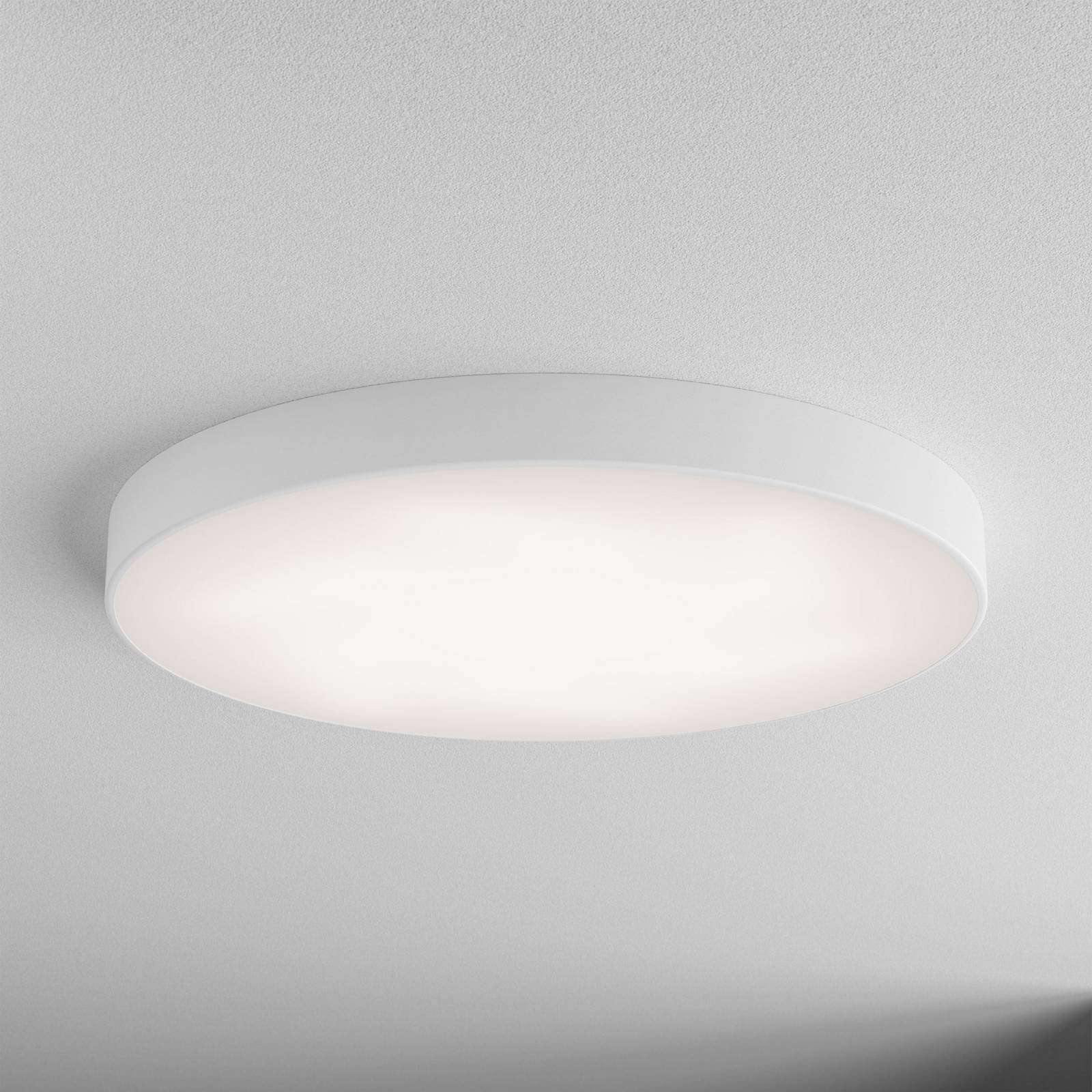TEMAR LIGHTING Plafonnier Cleo, Ø 78 cm, IP20, blanc, métal, E27