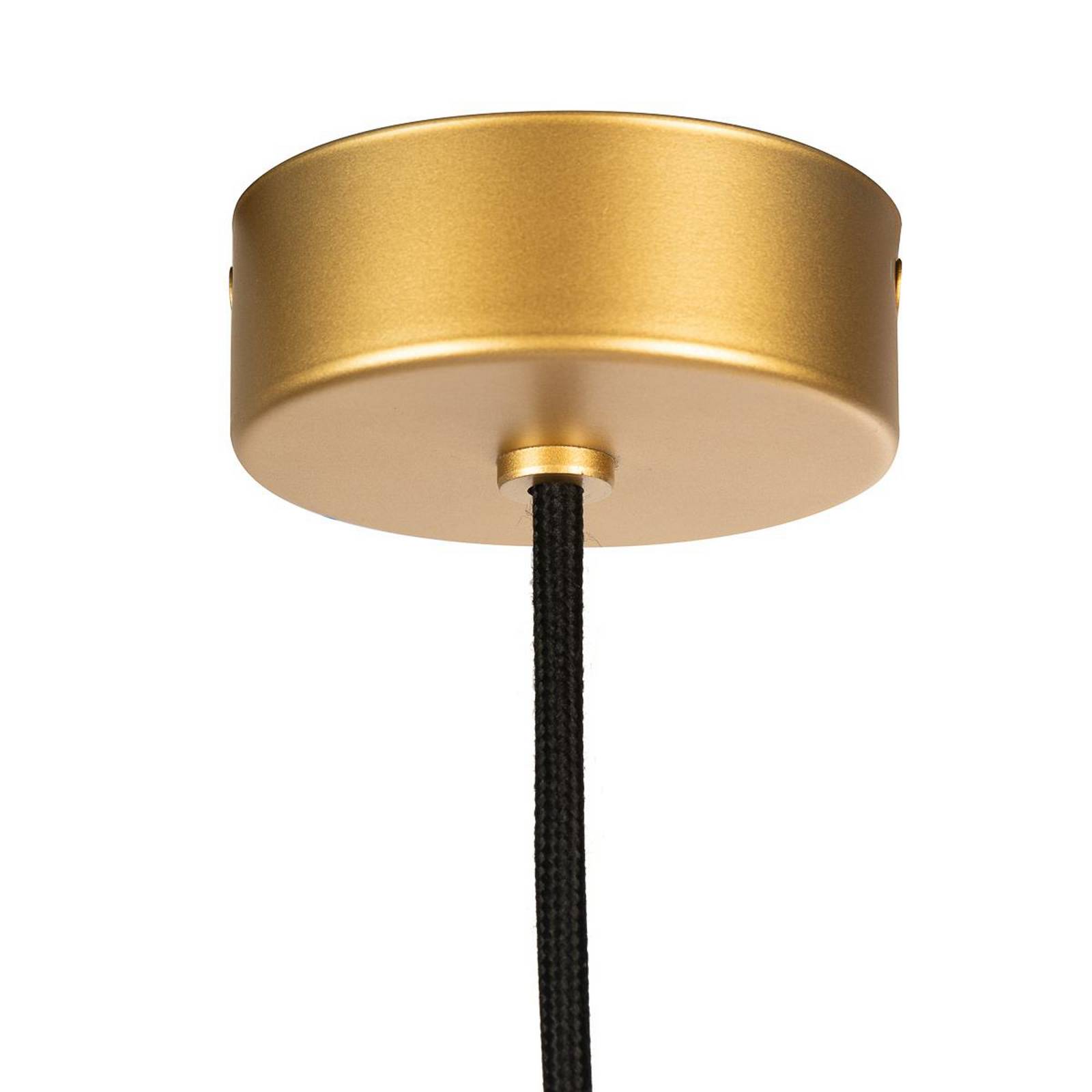 Außenhängeleuchte Nora, gold/transparent, IP44, Glas günstig online kaufen