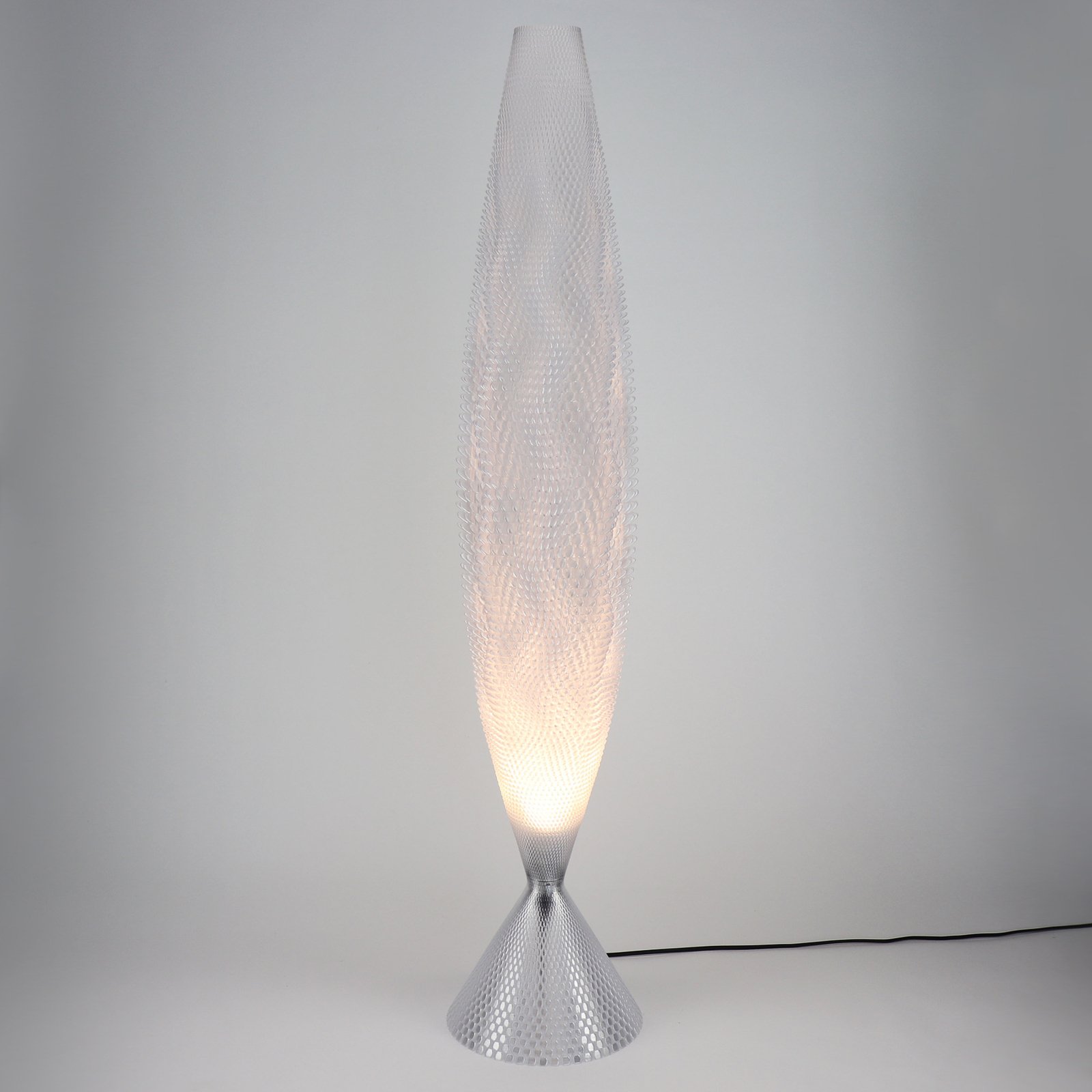 Lampa stojąca Koral z biomateriału, szkło 115 cm