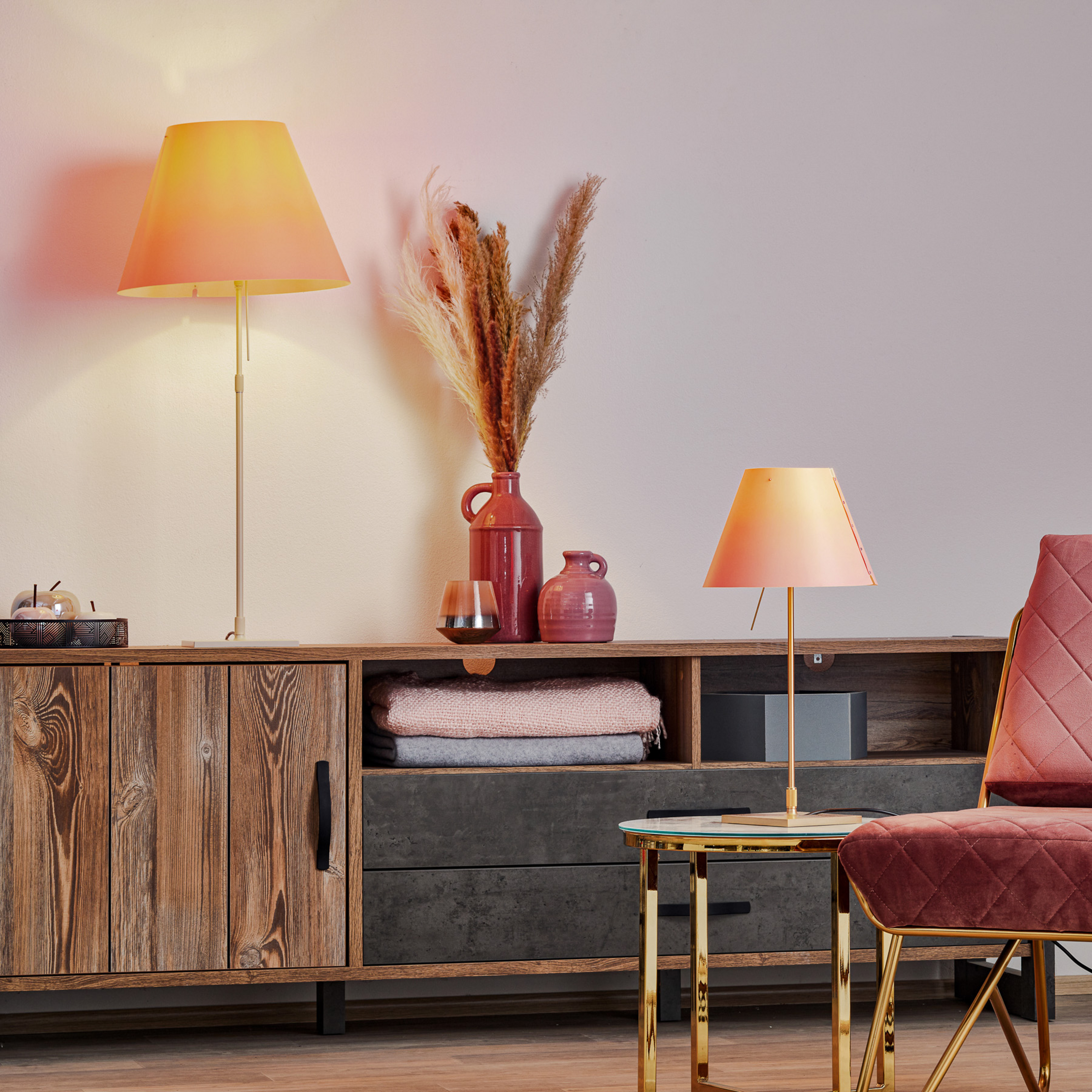 Luceplan Costanzina Tischlampe, messing