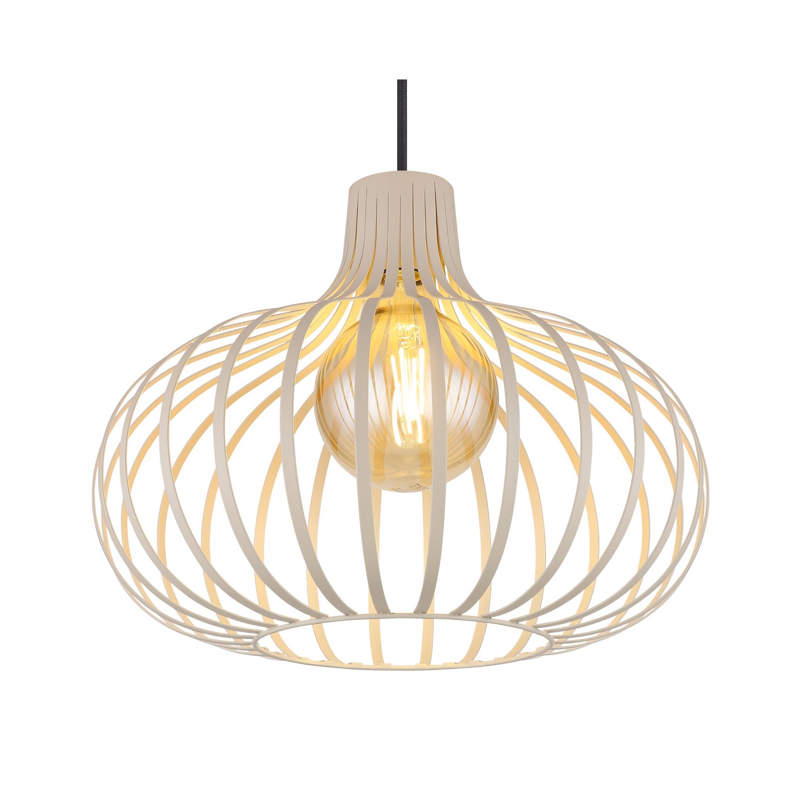 Pakabinamas šviestuvas Mateo, kreminės/smėlio spalvos, metalas, Ø 40 cm Pakabinamas šviestuvas Mateo, kreminės/smėlio spalvos, metalas, Ø 40 cm