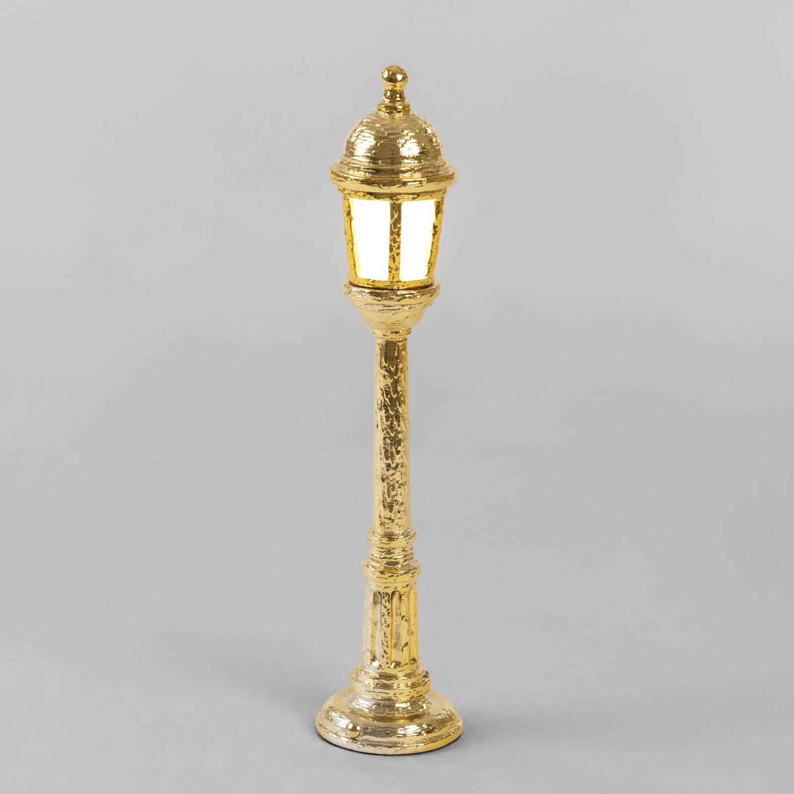 Image of SELETTI Lampe déco LED Street Lamp avec batterie, dorée 8008215147031