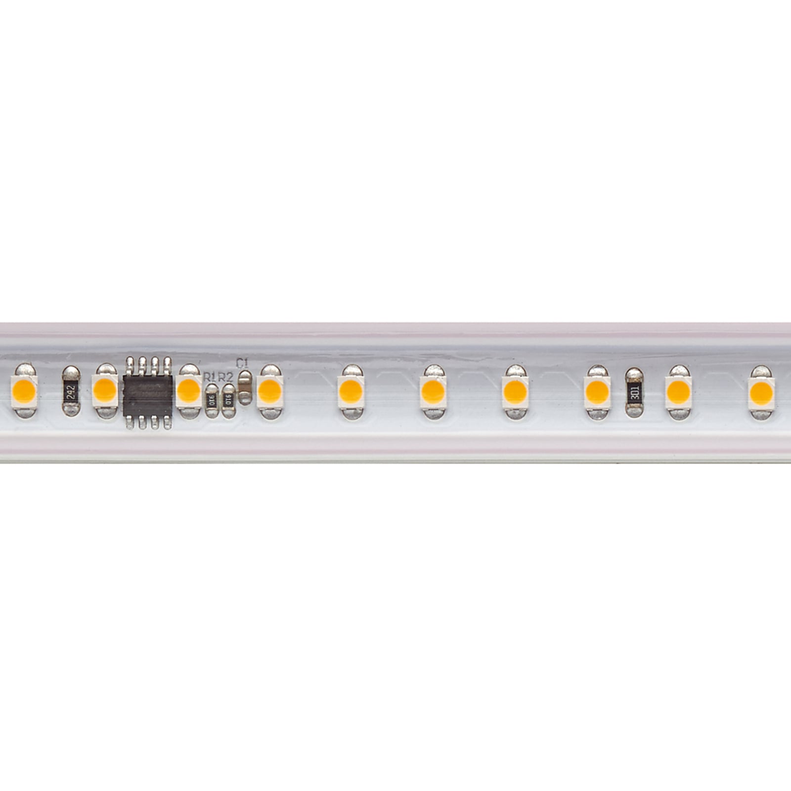 LED-Strip 5966 mit Endkappe, 230V, 10m, Ra90, IP65
