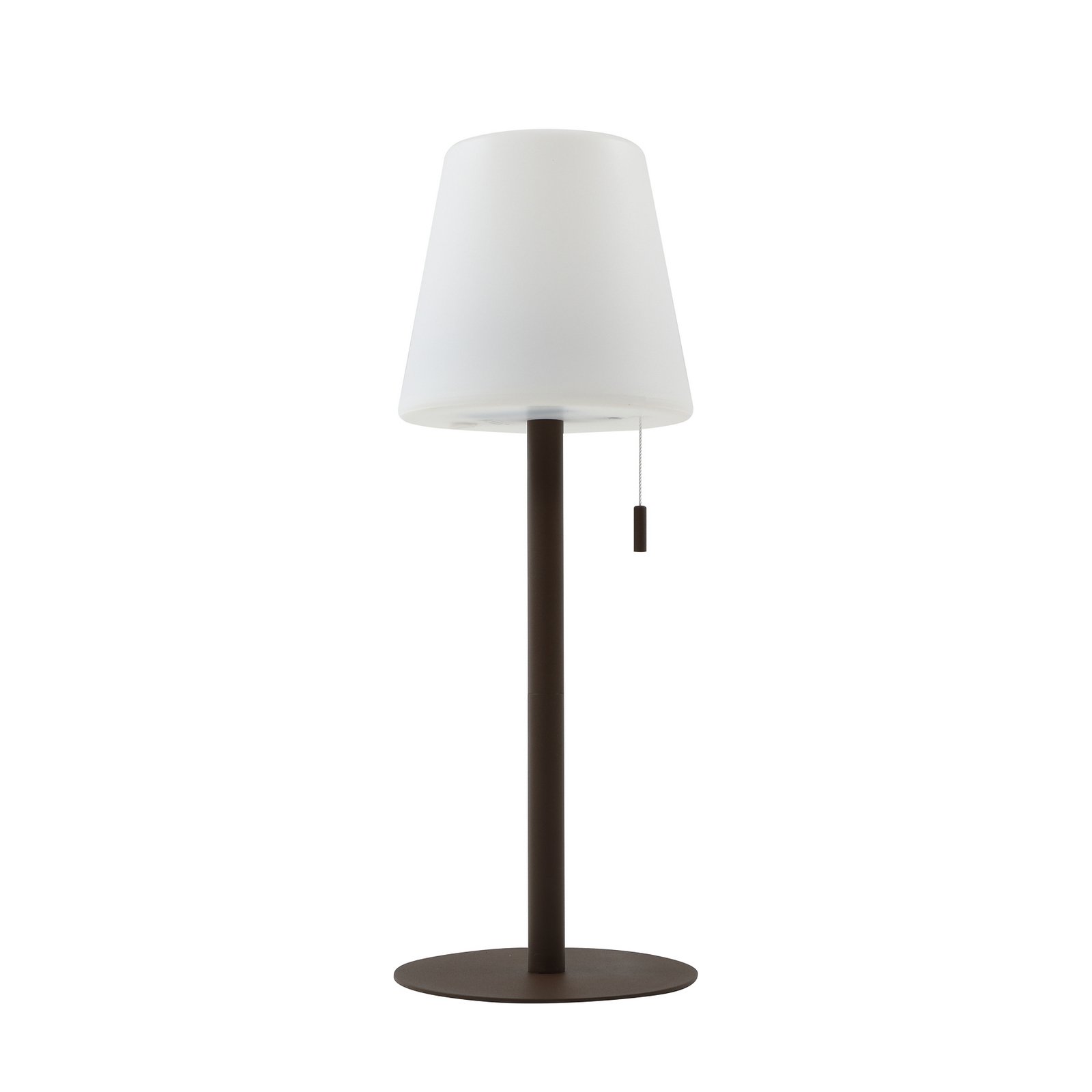 Azalea LED Portable Bordlampe IP44 Hvit/Brun - Lindby