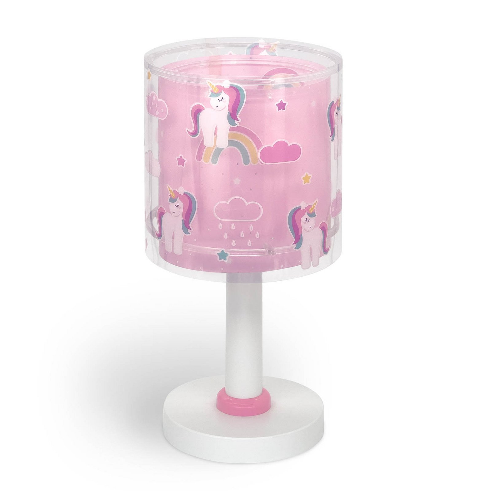 Kindertafellamp Unicorns, G4, Ø 15 cm