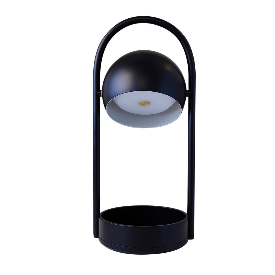 Frandsen Ball Portable LED-bordslampa med batteri, svart från Frandsen
