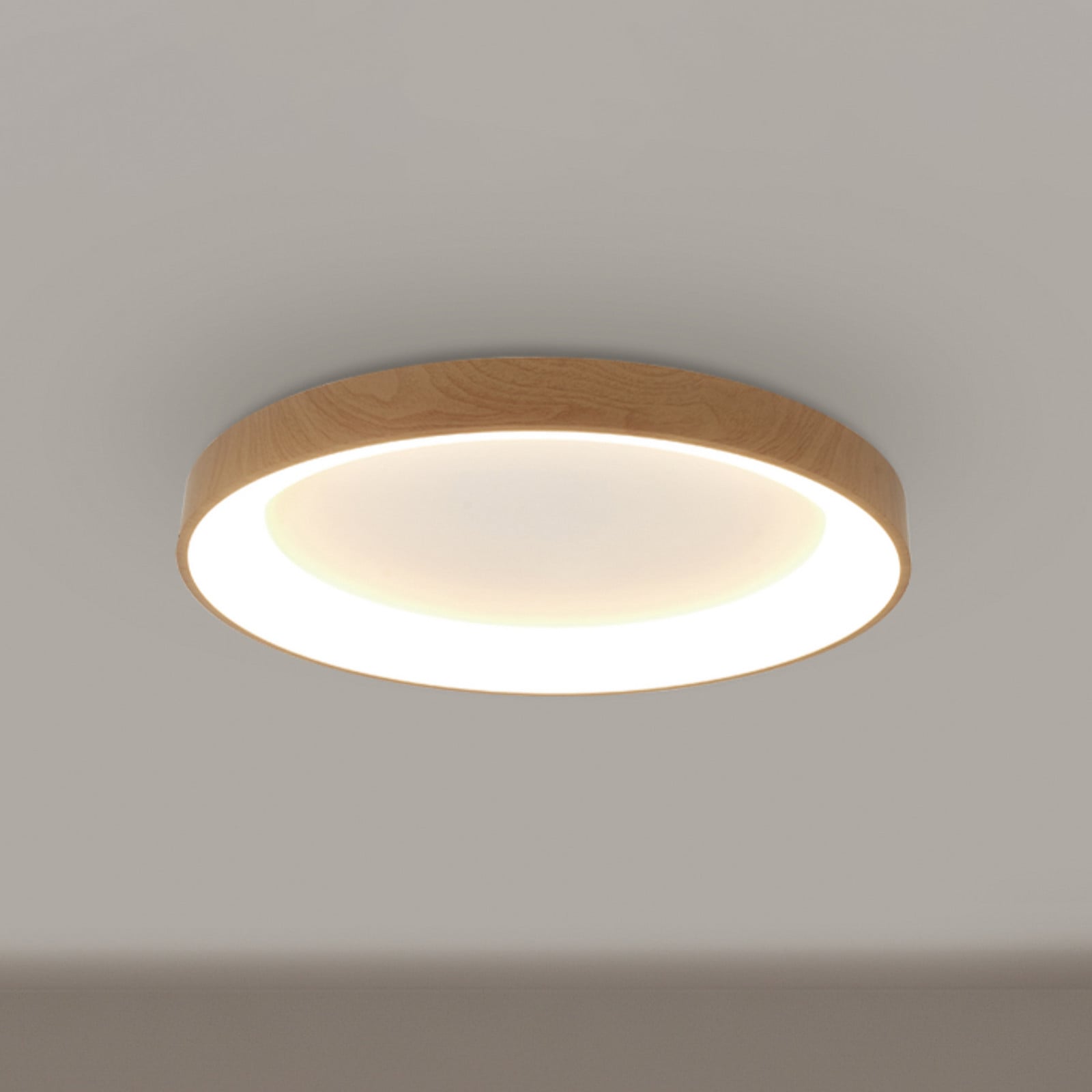 Mantra Iluminación LED stropna svjetiljka Niseko II CCT daljinski upravljač Ø50cm u boji - Dnevni boravak/blagovaonica - Moderan - drvo - Aluminij