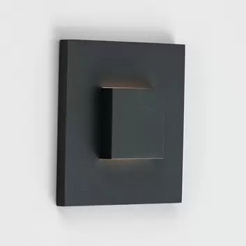 Paulmann LED-Wandeinbauleuchte Edge, schwarz | Lampenwelt.de