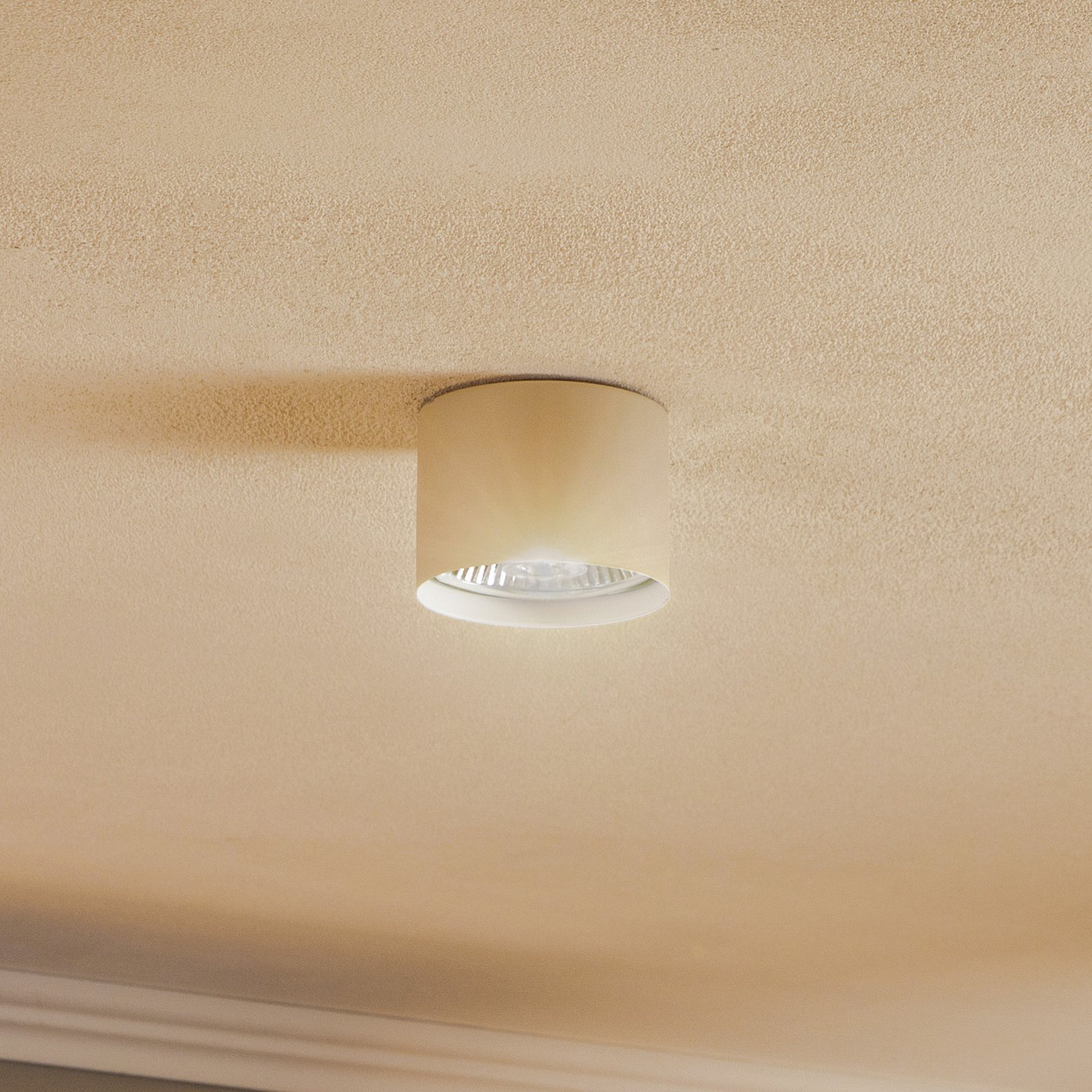 Spot pour plafond Chloe fixe, beige