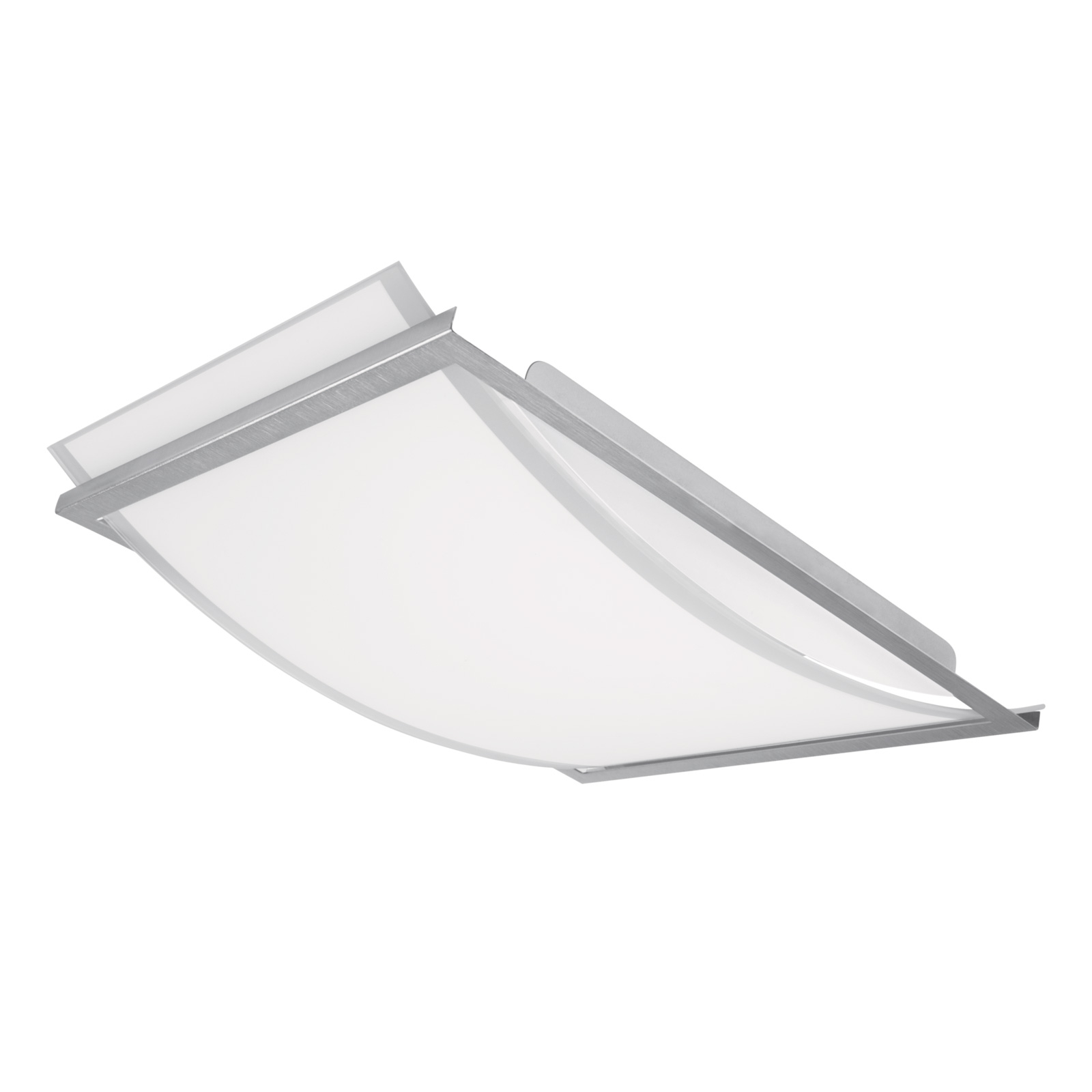 LEDVANCE Lunive Arc LED ceiling light 39x30 4,000K, for Living / Dining Room, glass, aluminium, 19 W, energy efficiency: A+, L: 39.3 cm, W: 30 cm, H: 7.1 cm