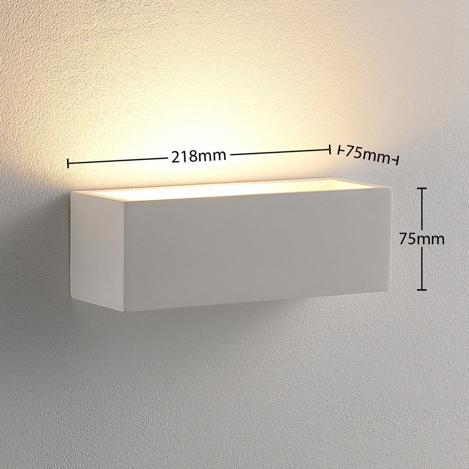 Santino Applique Murale White - Lindby